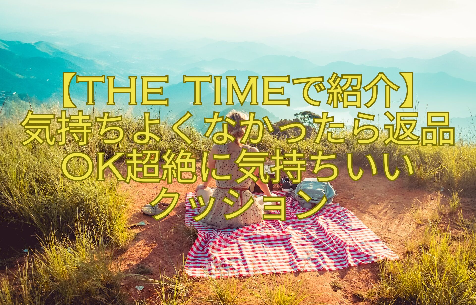 【THE-TIMEで紹介】-気持ちよくなかったら返品OK超絶に気持ちいい-クッション