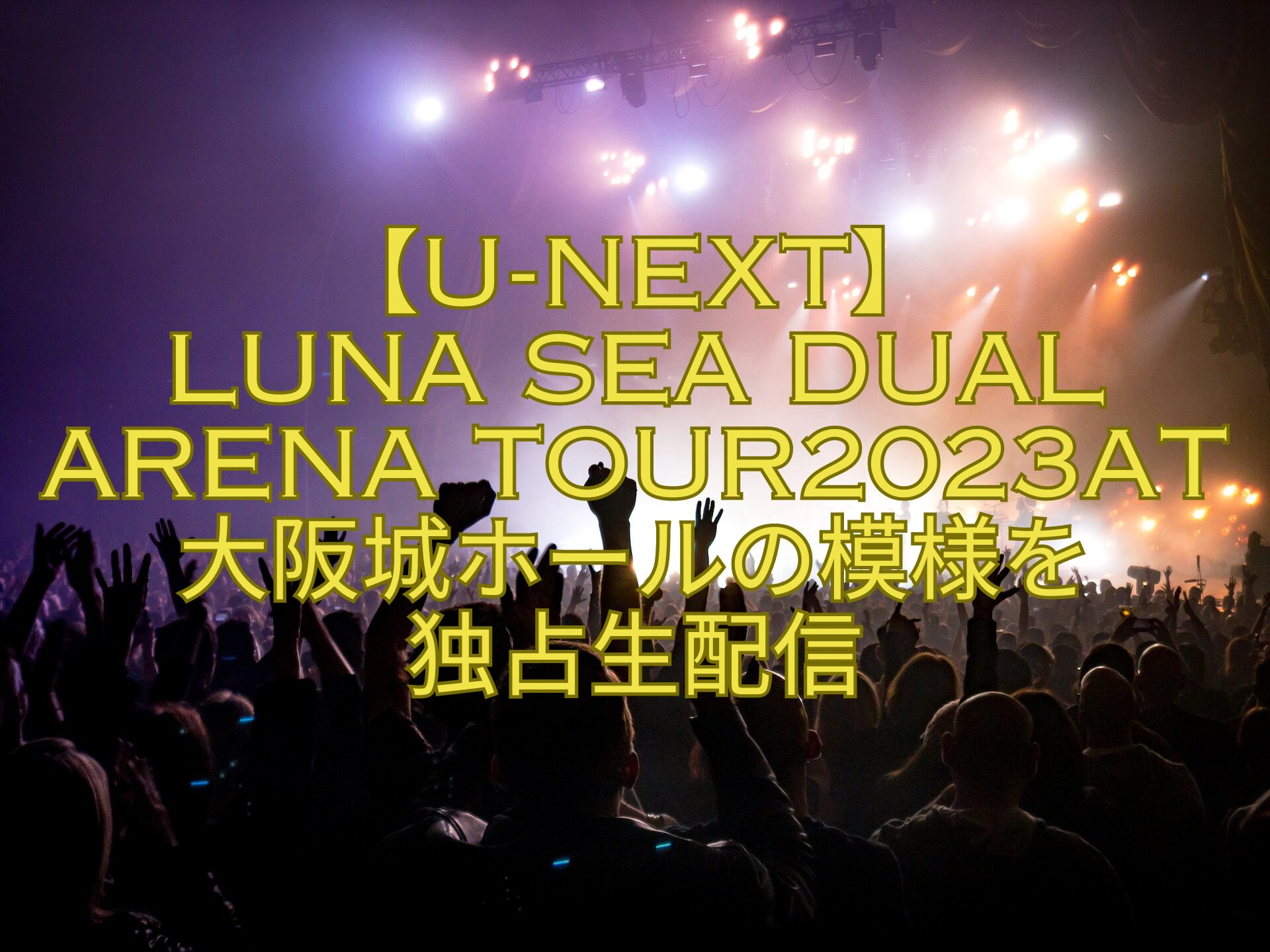 【U-NEXT】-LUNA-SEA-DUAL-ARENA-TOUR2023at大阪城ホールの模様を-独占生配信
