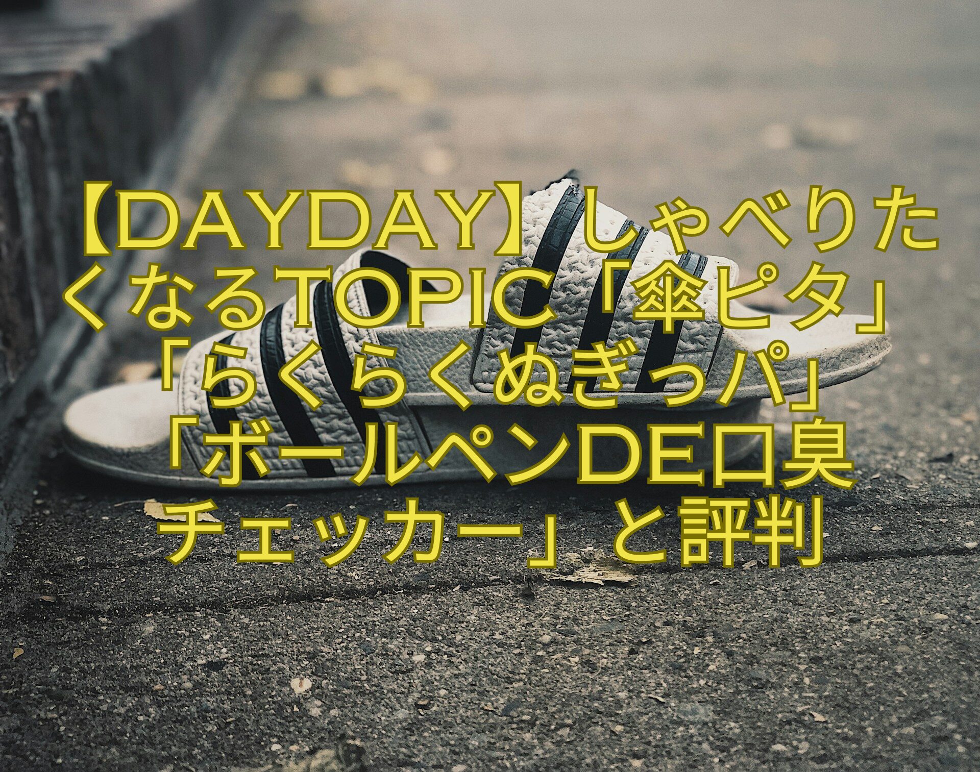 【DayDay】しゃべりたくなるtopic「傘ピタ」「らくらくぬぎっパ」-「ボールペンde口臭-チェッカー」と評判