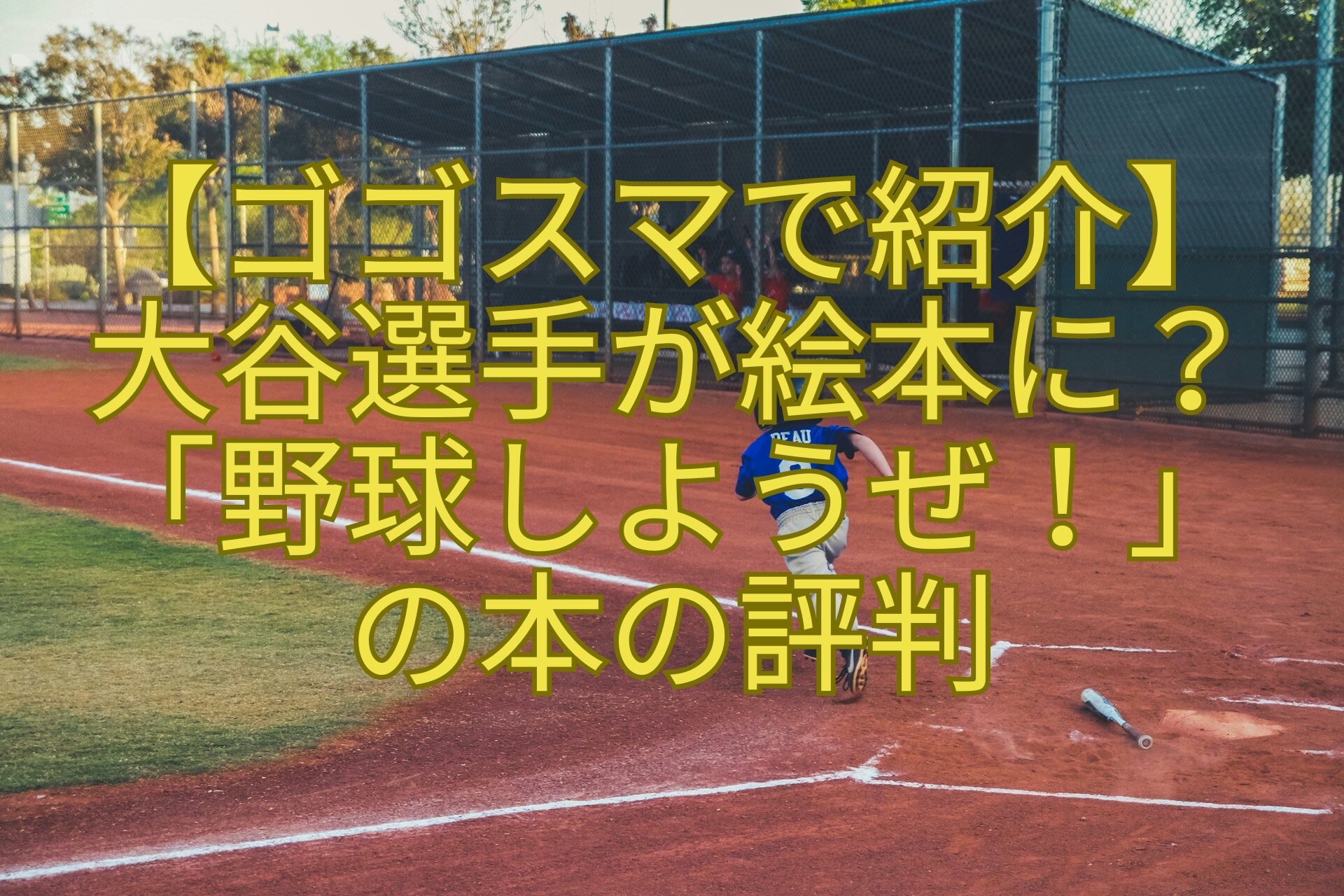 【ゴゴスマで紹介】大谷選手が絵本に？「野球しようぜ！」の本の評判