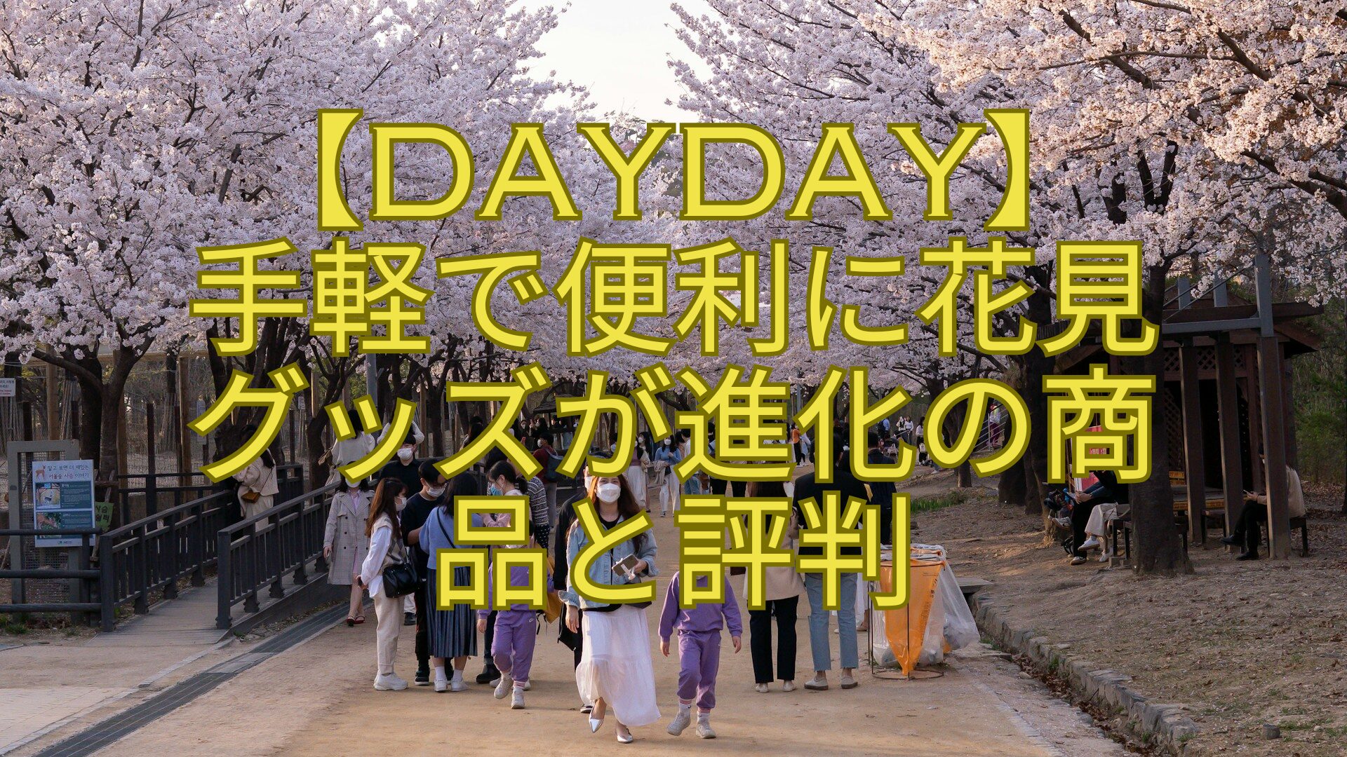 【DayDay】-手軽で便利に花見グッズが進化の商品と評判