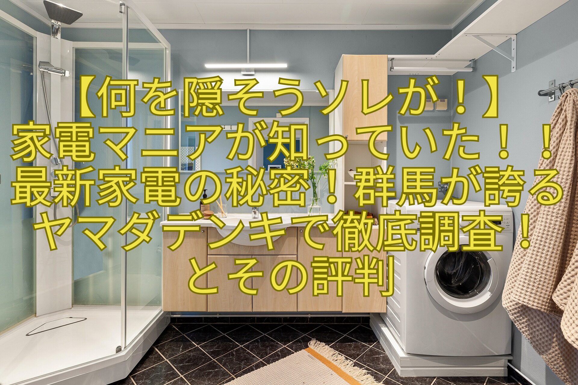 【何を隠そうソレが！】-家電マニアが知っていた！！最新家電の秘密！群馬が誇るヤマダデンキで徹底調査！-とその評判