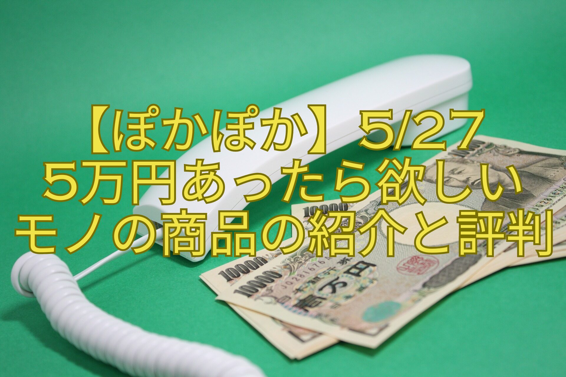 【ぽかぽか】527-5万円あったら欲しい-モノの商品の紹介と評判