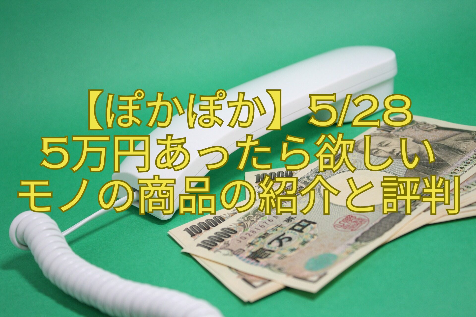 【ぽかぽか】528-5万円あったら欲しいモノの商品の紹介と評判