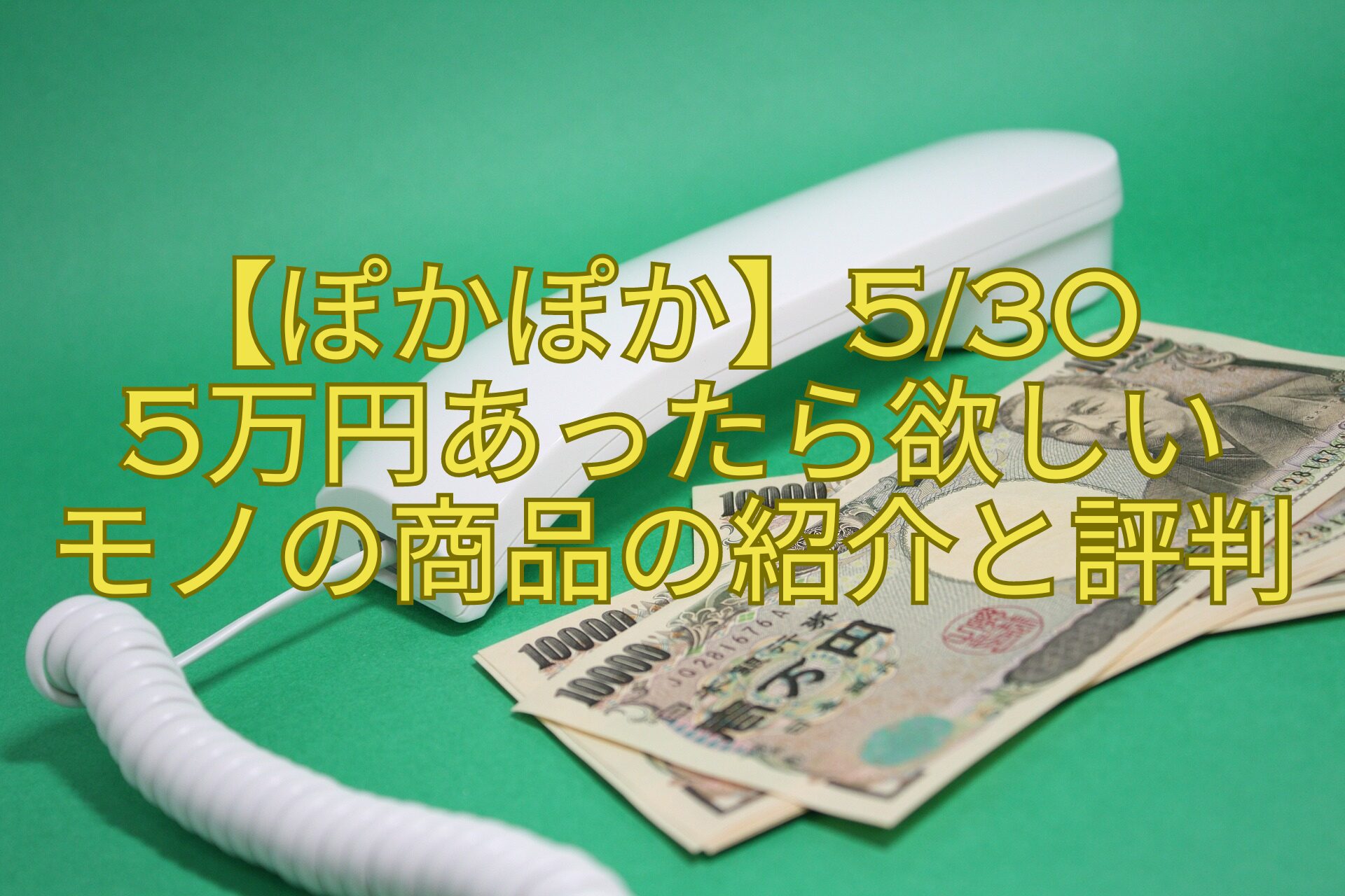 【ぽかぽか】530-5万円あったら欲しいモノの商品の紹介と評判