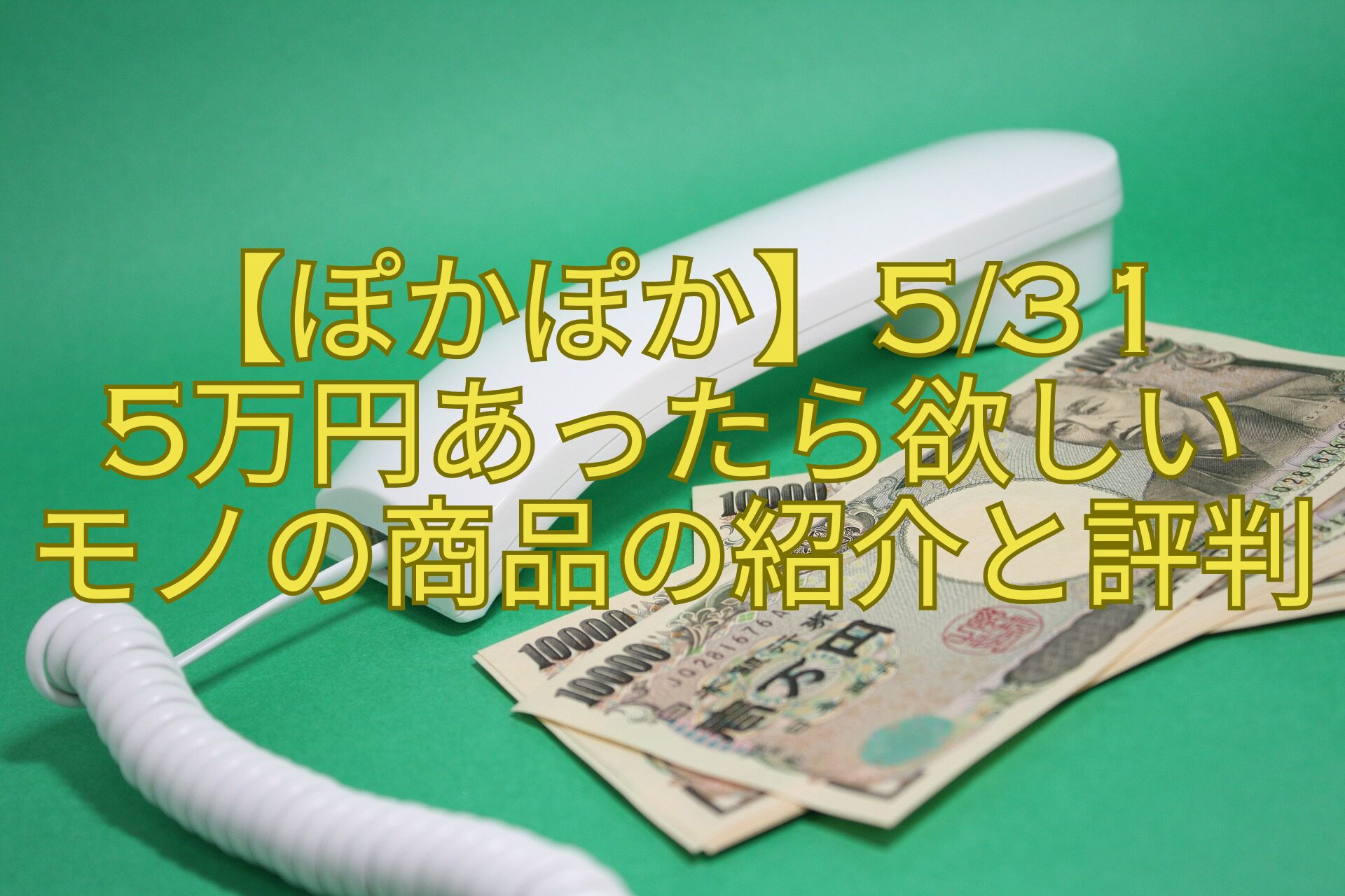 【ぽかぽか】531-5万円あったら欲しいモノの商品の紹介と評判