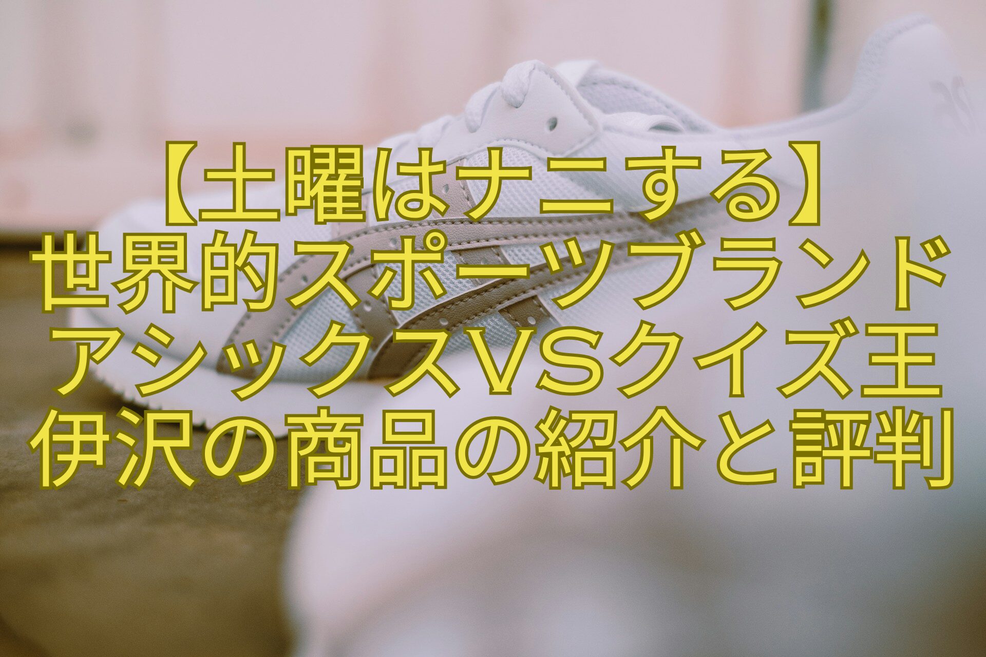 【土曜はナニする】-世界的スポーツブランド-アシックスvsクイズ王-伊沢の商品の紹介と評判