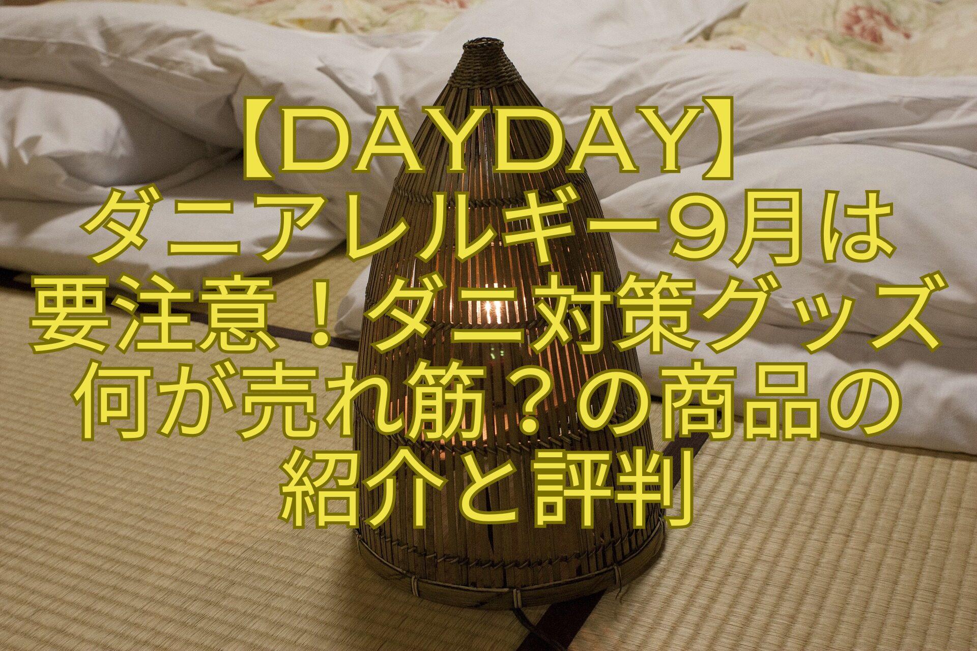 【DayDay】-ダニアレルギー9月は-要注意！ダニ対策グッズ-何が売れ筋？の商品の-紹介と評判