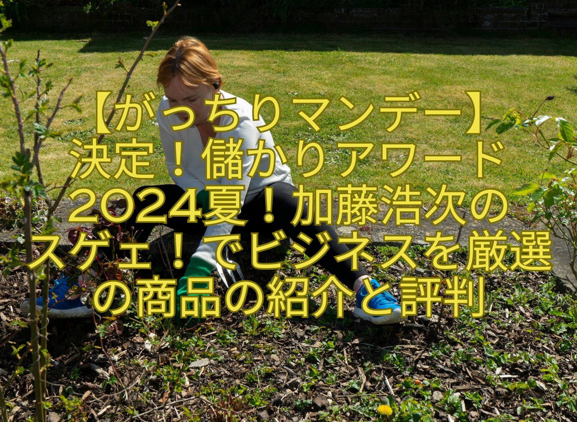 【がっちりマンデー】-決定！儲かりアワード2024夏！加藤浩次の-スゲェ！でビジネスを厳選の商品の紹介と評判