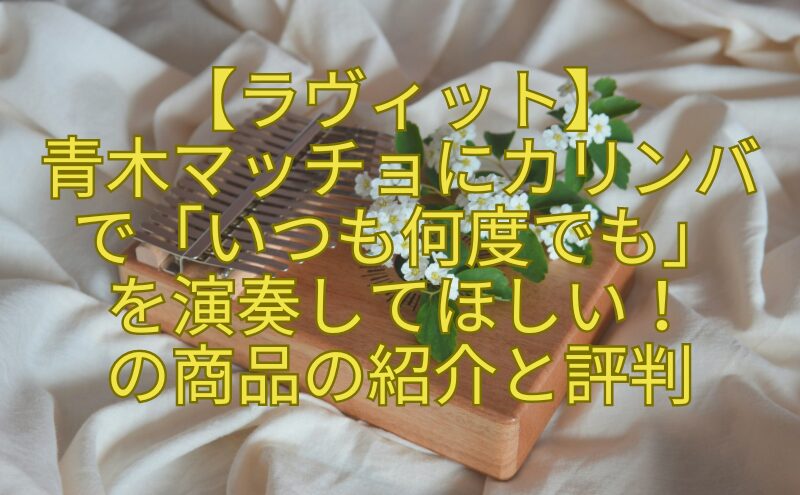 【ラヴィット】-青木マッチョにカリンバで「いつも何度でも」-を演奏してほしい！-の商品の紹介と評判