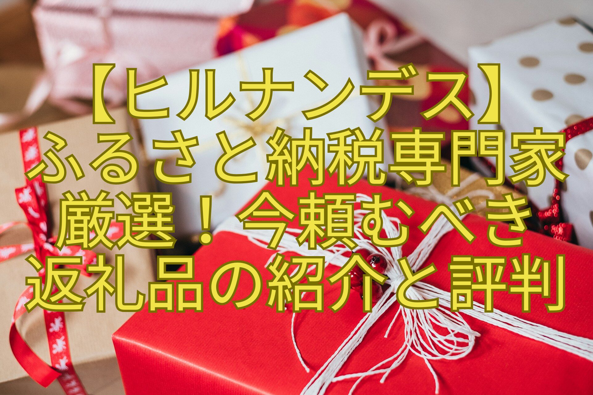 【ヒルナンデス】-ふるさと納税専門家-厳選！今頼むべき-返礼品の紹介と評判