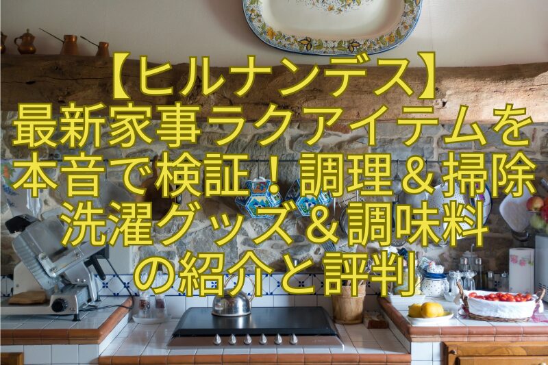 【ヒルナンデス】-最新家事ラクアイテムを-本音で検証！調理＆掃除-洗濯グッズ＆調味料-の紹介と評判