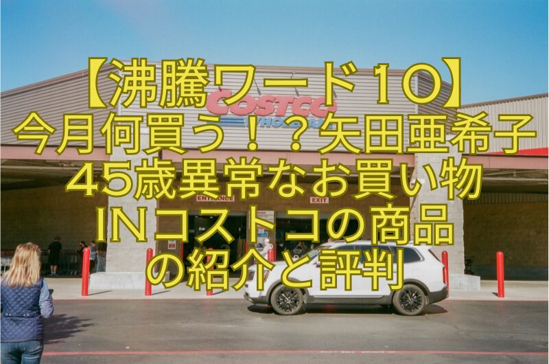 【沸騰ワード10】今月何買う！？矢田亜希子45歳異常なお買い物inコストコの商品の紹介と評判