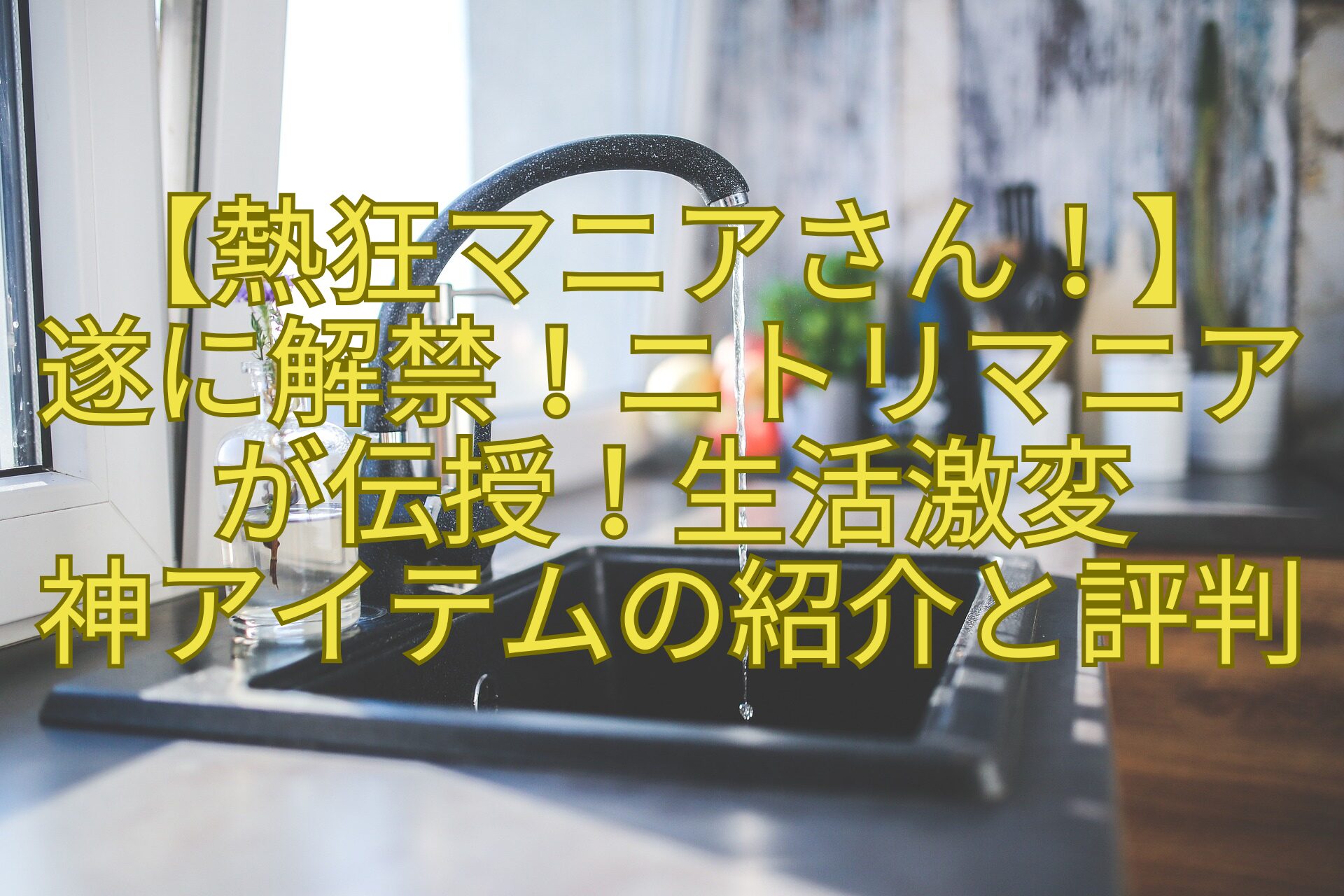 【熱狂マニアさん！】-遂に解禁！ニトリマニアが伝授！生活激変-神アイテムの紹介と評判