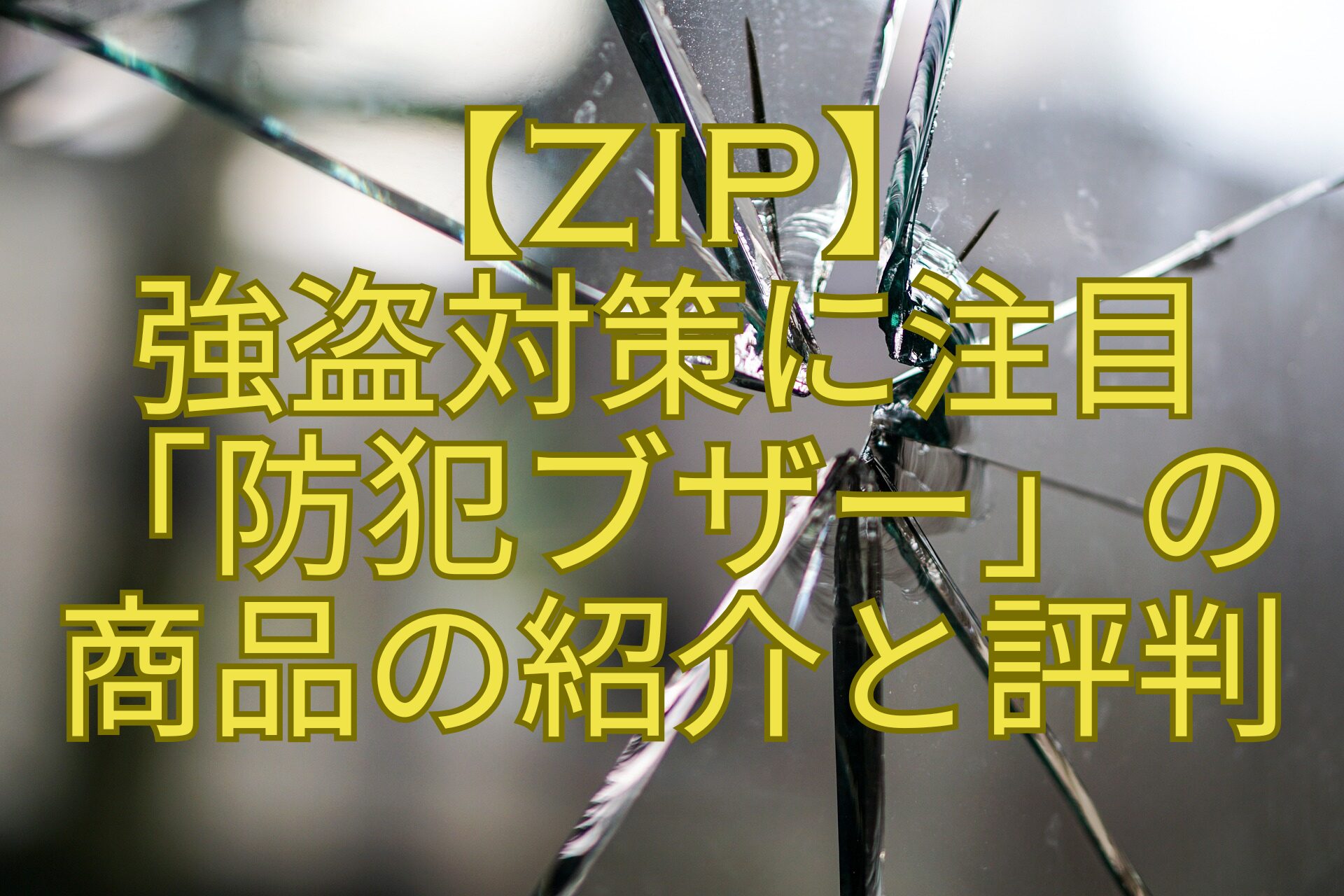 【ZIP】-強盗対策に注目-「防犯ブザー」の-商品の紹介と評判