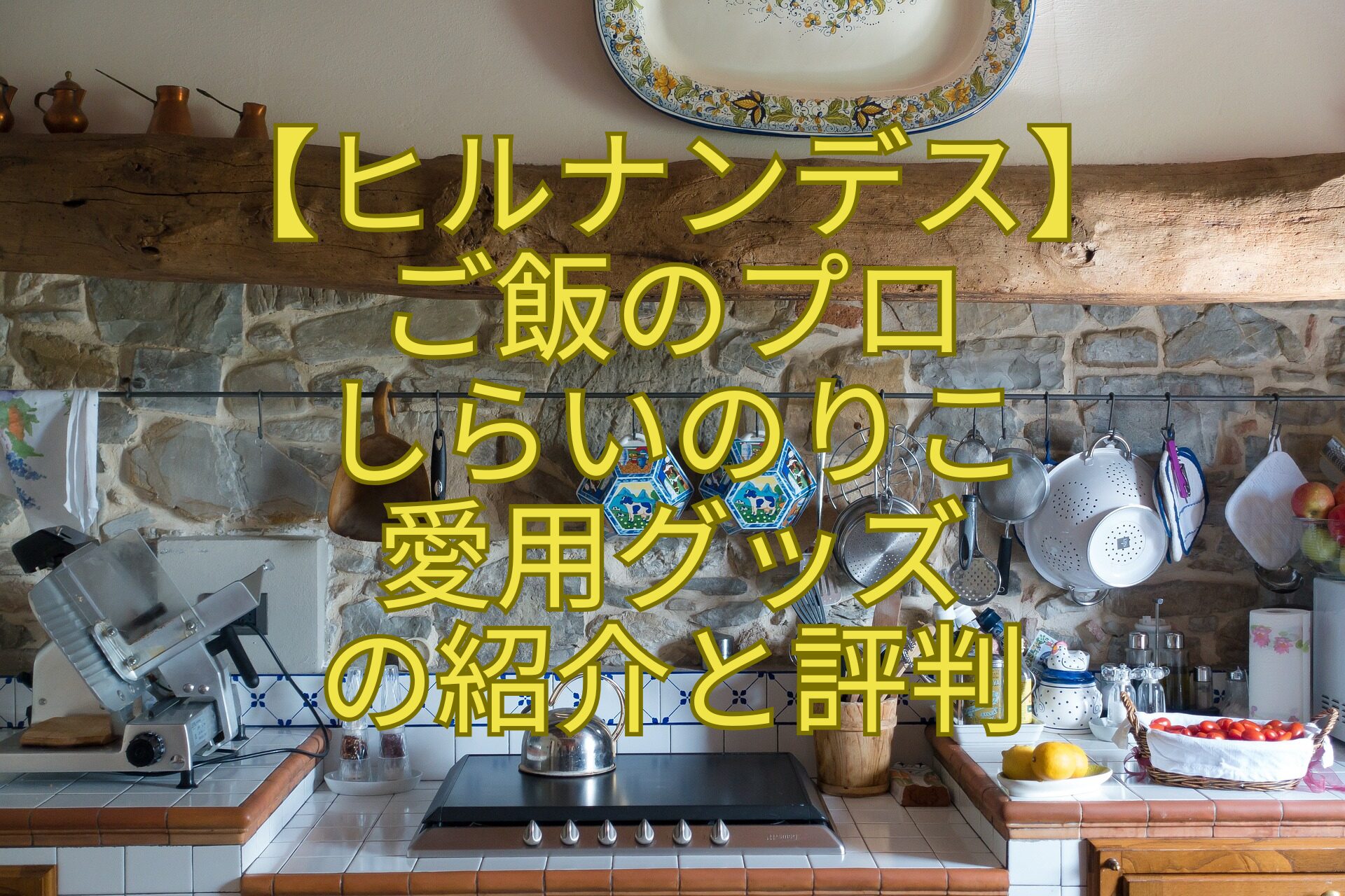 【ヒルナンデス】ご飯のプロしらいのりこ愛用グッズの紹介と評判