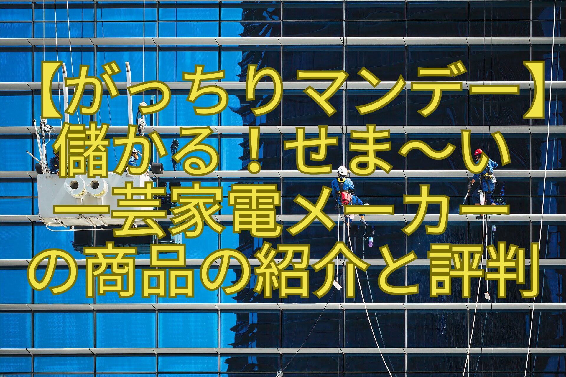 【がっちりマンデー】-儲かる！せま～い-一芸家電メーカー-の商品の紹介と評判