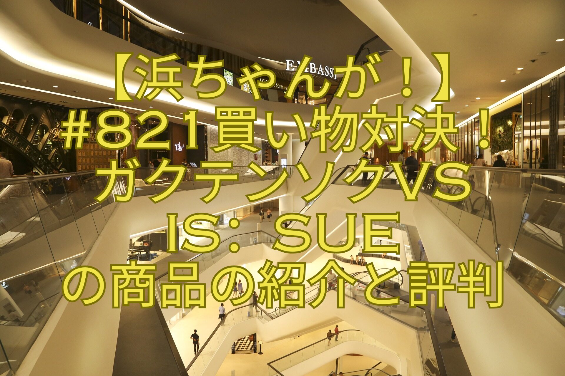 【浜ちゃんが！】821買い物対決！ガクテンソクvsガールズグループIS：SUEの商品の紹介と評判