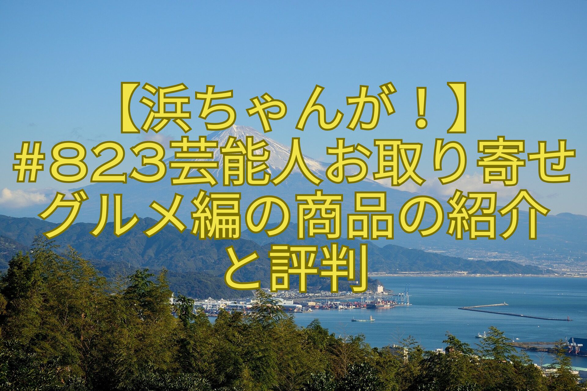 【浜ちゃんが！】823芸能人お取り寄せグルメ編の商品の紹介と評判