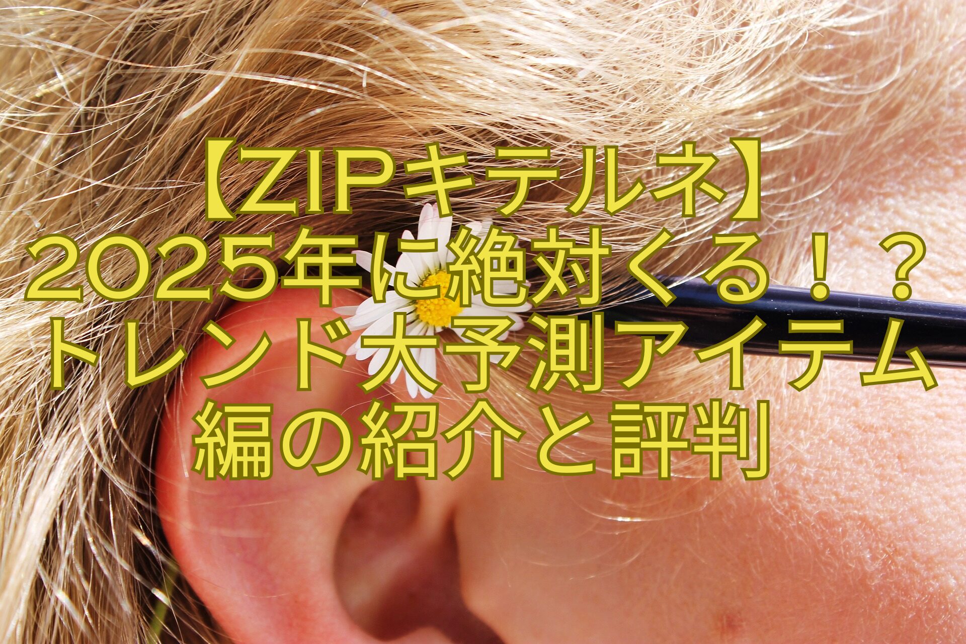 【ZIPキテルネ】-2025年に絶対くる！？トレンド大予測アイテム編の紹介と評判