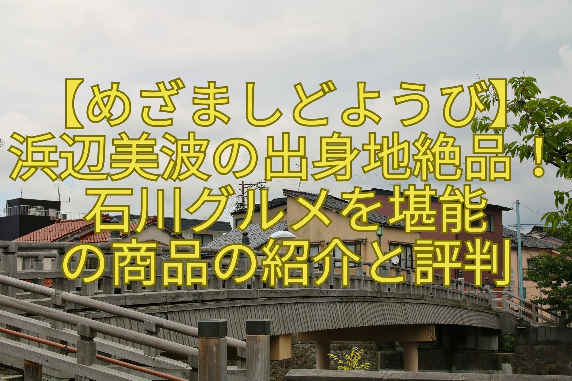 【めざましどようび】-浜辺美波の出身地絶品！-石川グルメを堪能-の商品の紹介と評判