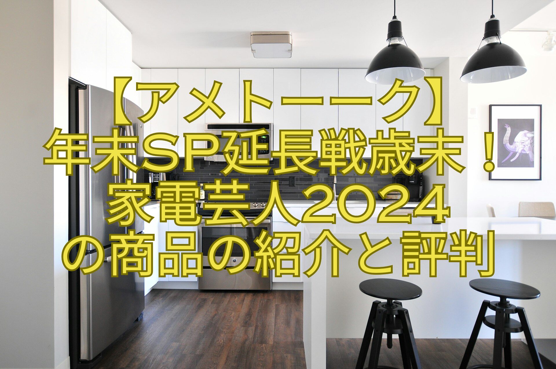 【アメトーーク】年末SP延長戦歳末！家電芸人2024の商品の紹介と評判