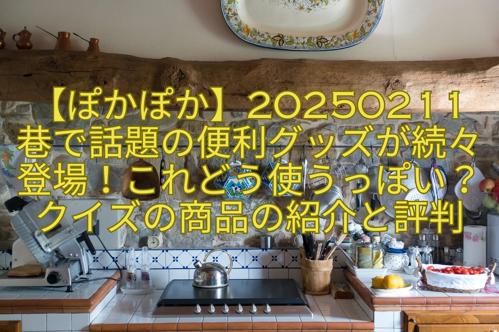 【ぽかぽか】20250211巷で話題の便利グッズが続々登場！これどう使うっぽい？クイズの商品の紹介と評判