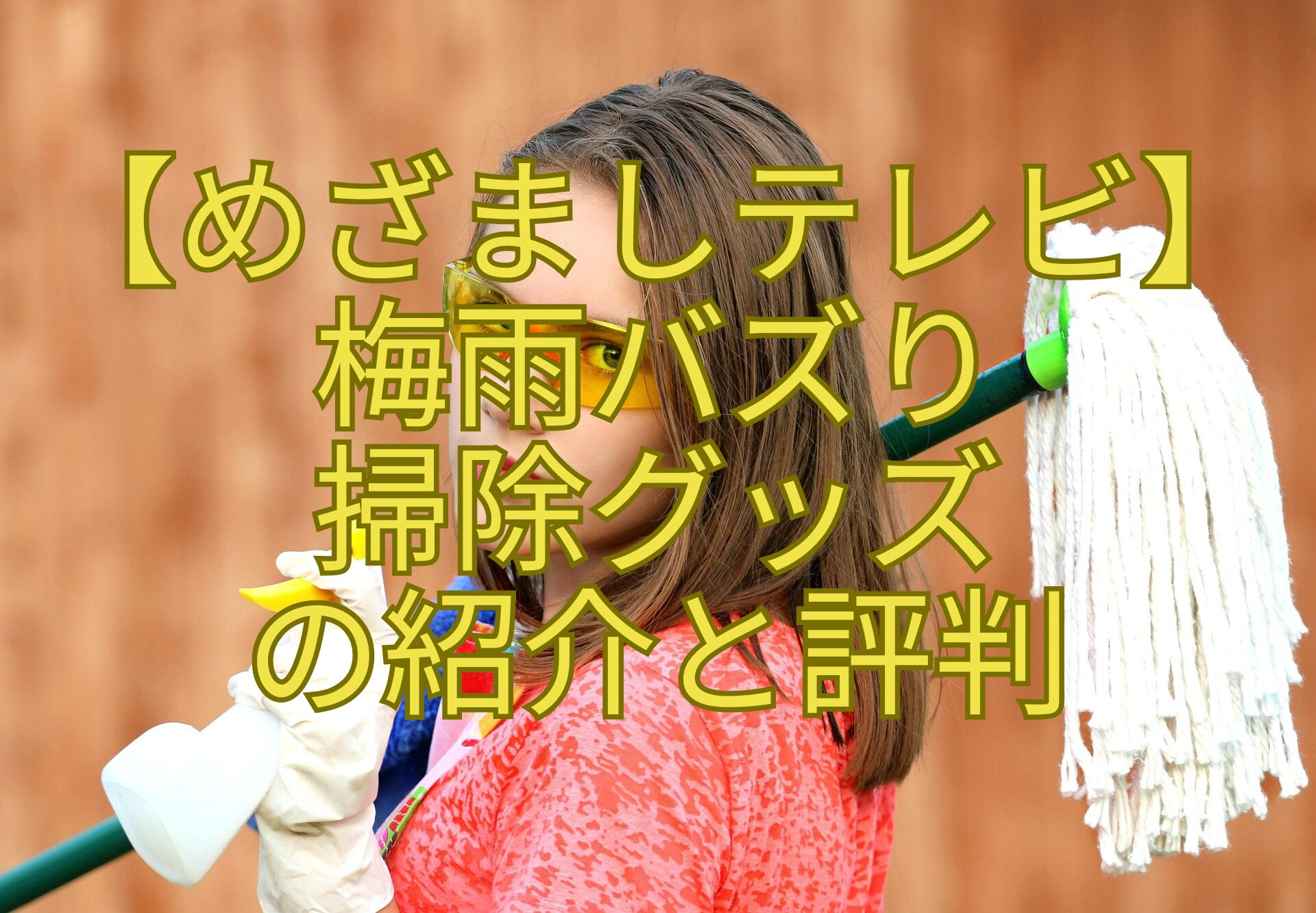 【めざましテレビ】-梅雨バズり-掃除グッズ-の紹介と評判