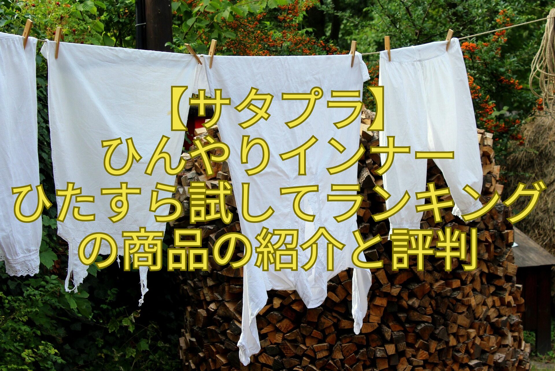 【サタプラ】-ひんやりインナー-ひたすら試してランキングの商品の紹介と評判