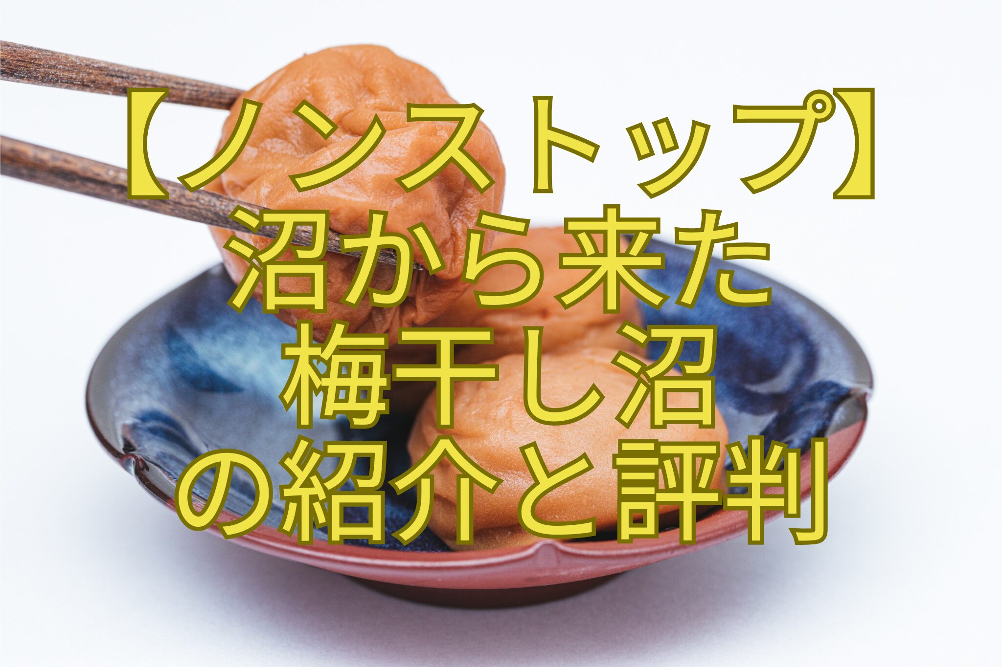 【ノンストップ】-沼から来た-梅干し沼-の紹介と評判