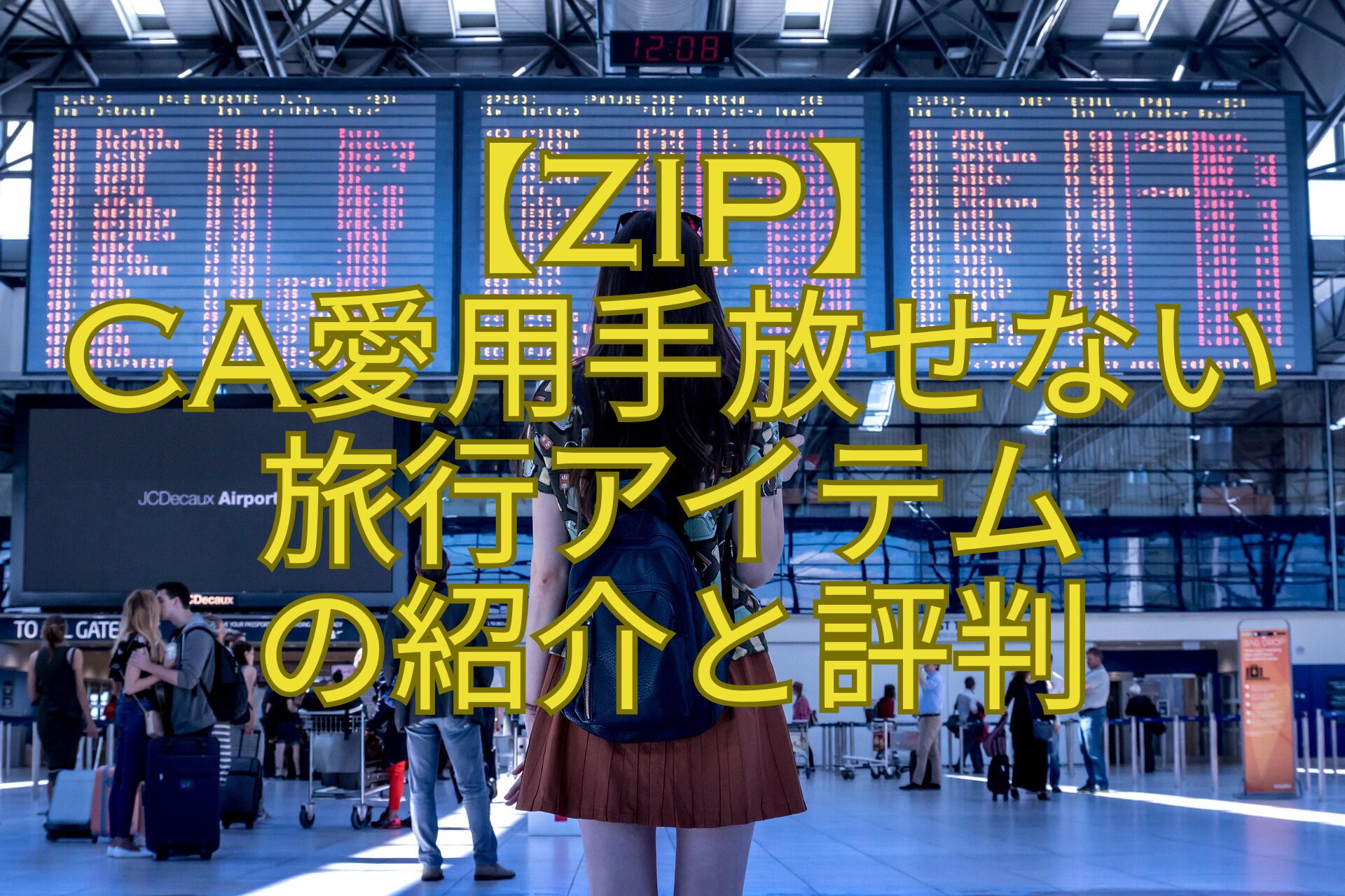 【ZIP】-CA愛用手放せない-旅行アイテム-の紹介と評判