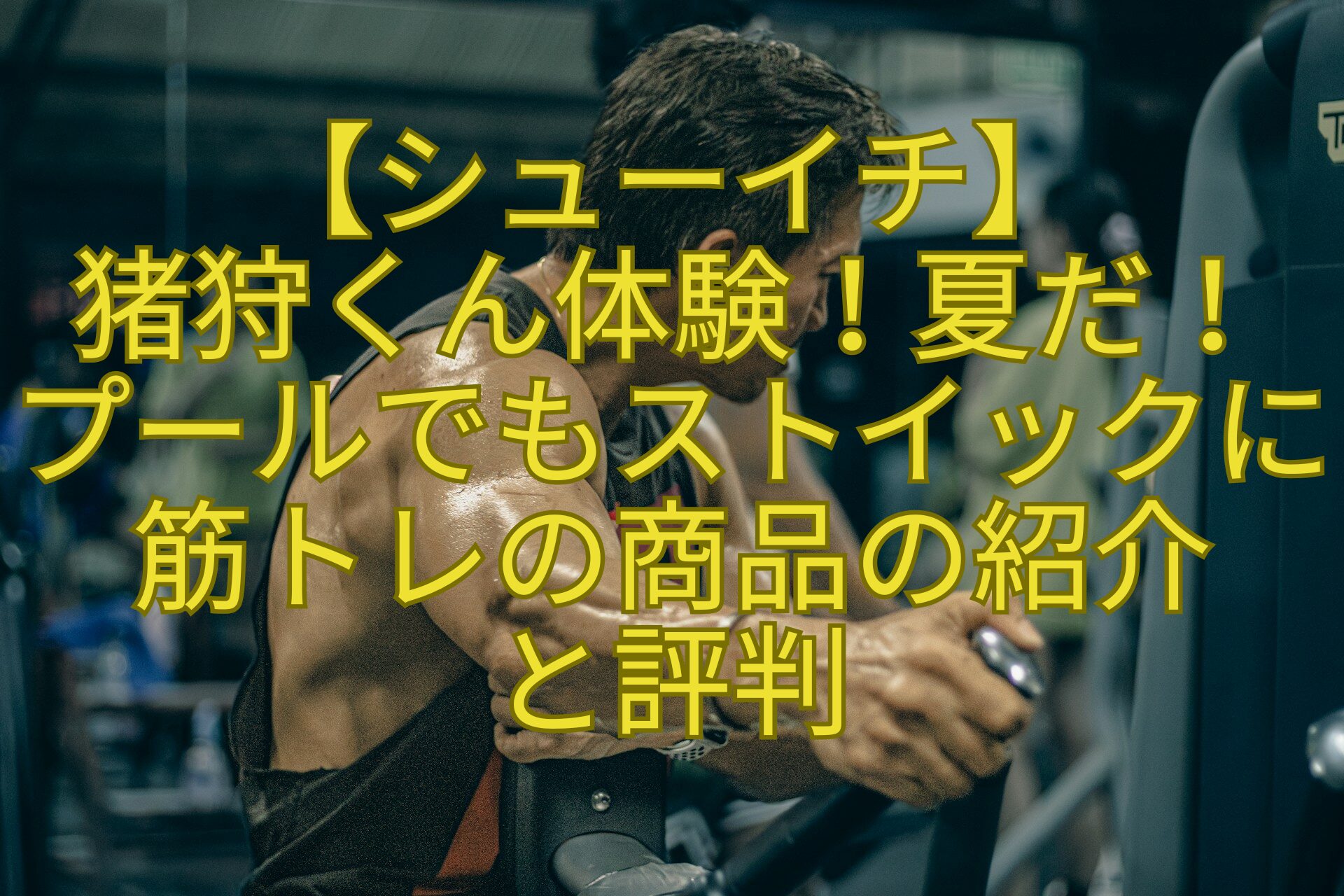【シューイチ】-猪狩くん体験！夏だ！-プールでもストイックに筋トレの商品の紹介-と評判