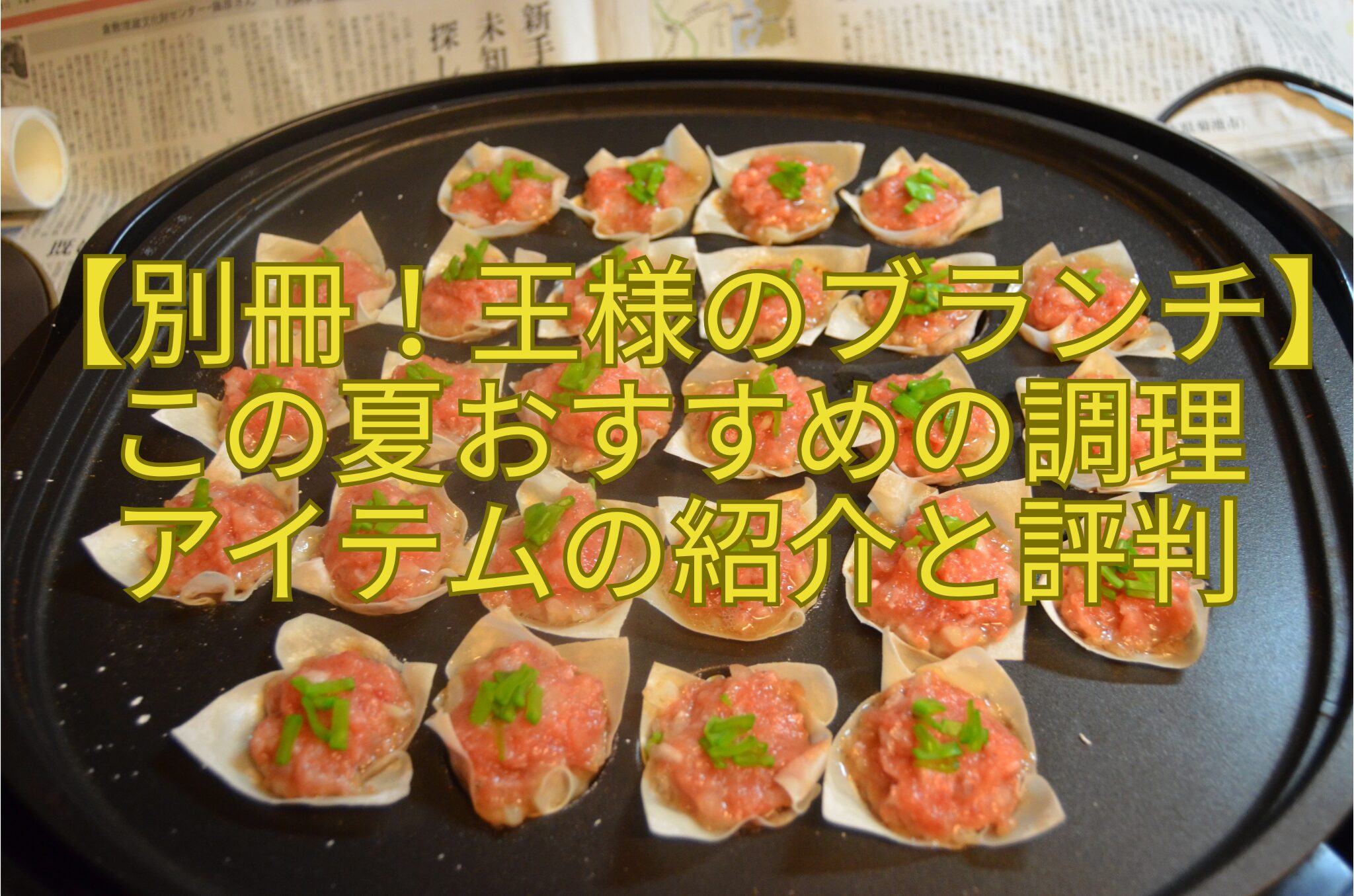 【別冊！王様のブランチ】この夏おすすめの調理-アイテムの紹介と評判