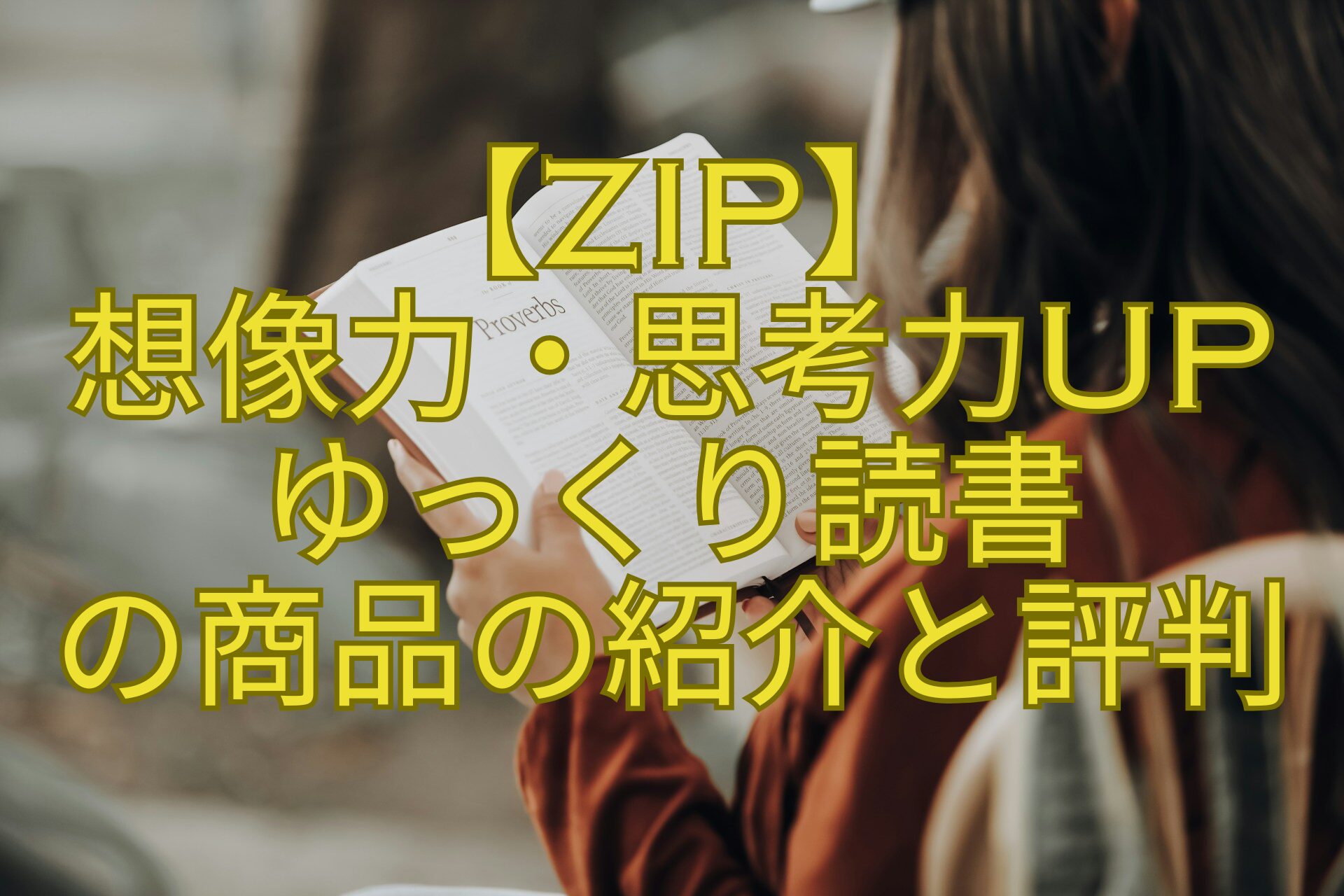 【ZIP】-想像力・思考力UP-ゆっくり読書-の商品の紹介と評判