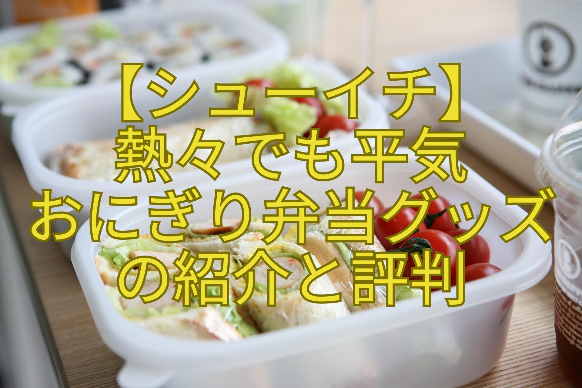 【シューイチ】-熱々でも平気-おにぎり弁当グッズ-の紹介と評判