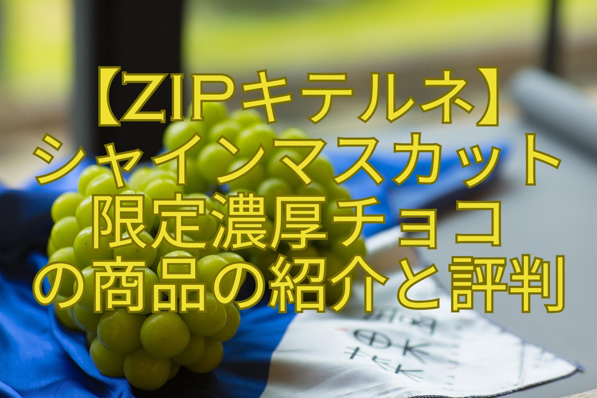 【ZIPキテルネ】-シャインマスカット-限定濃厚チョコ-の商品の紹介と評判