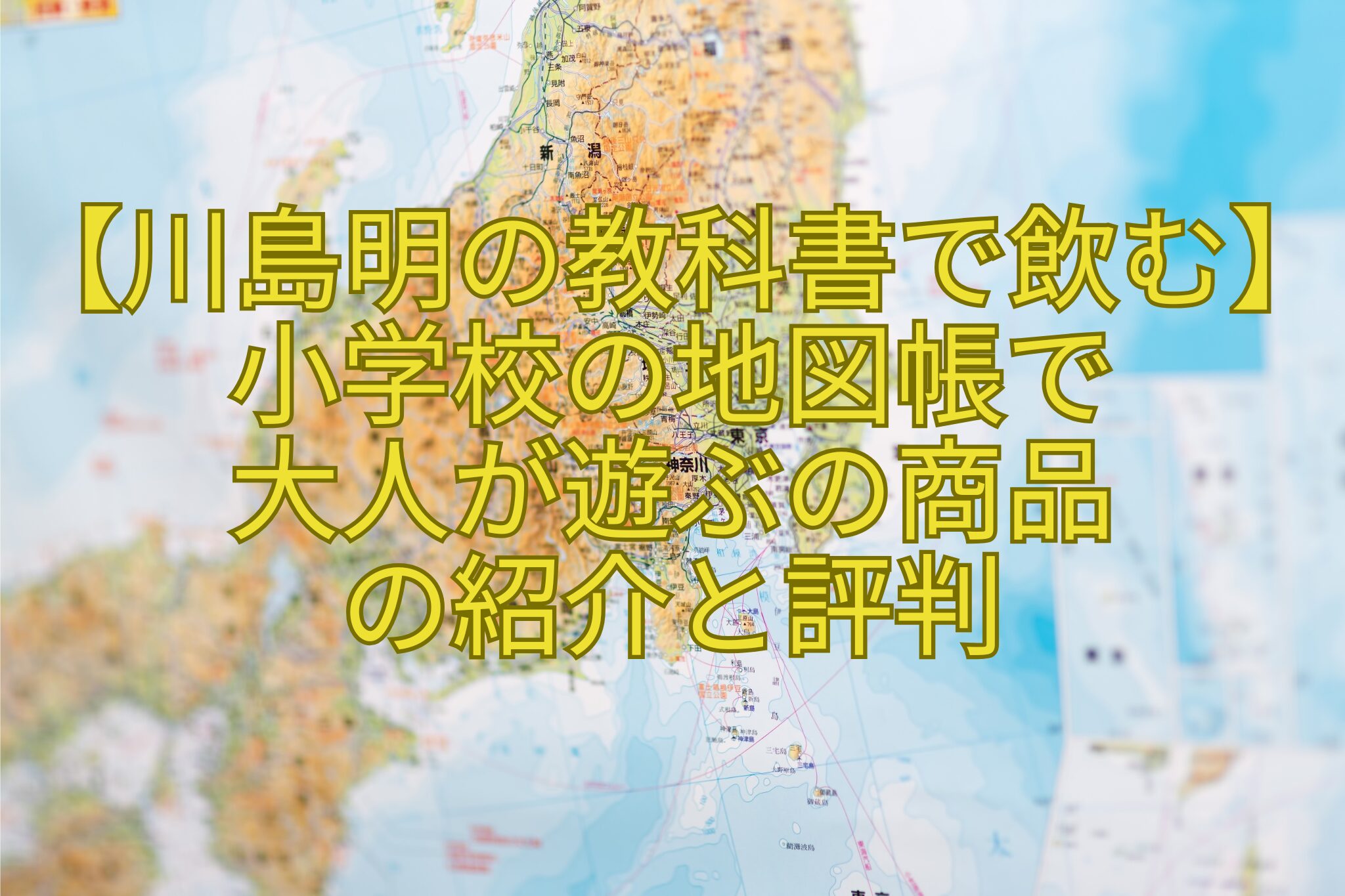 【川島明の教科書で飲む】小学校の地図帳で-大人が遊ぶの商品-の紹介と評判