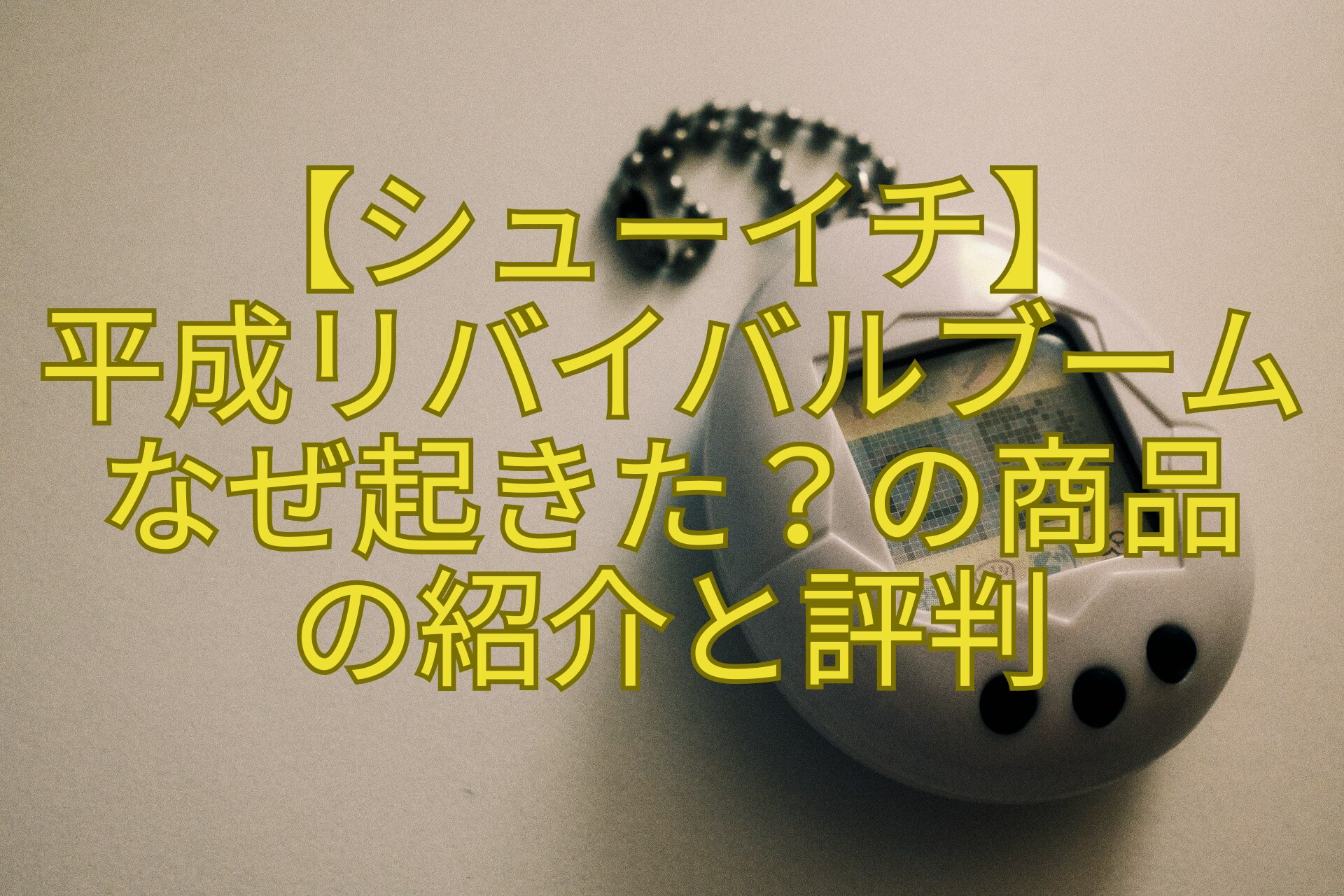 【シューイチ】-平成リバイバルブーム-なぜ起きた？の商品-の紹介と評判