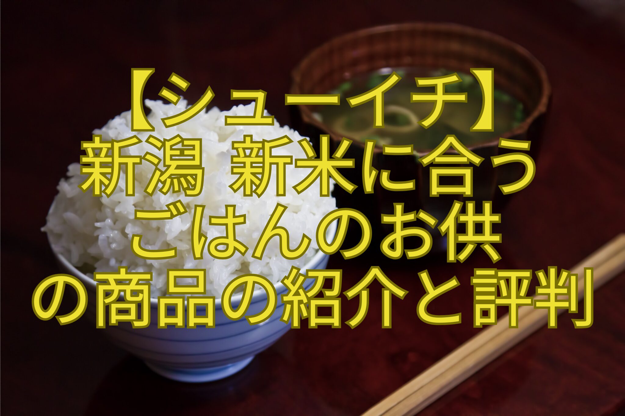 【シューイチ】-新潟-新米に合う-ごはんのお供-の商品の紹介と評判