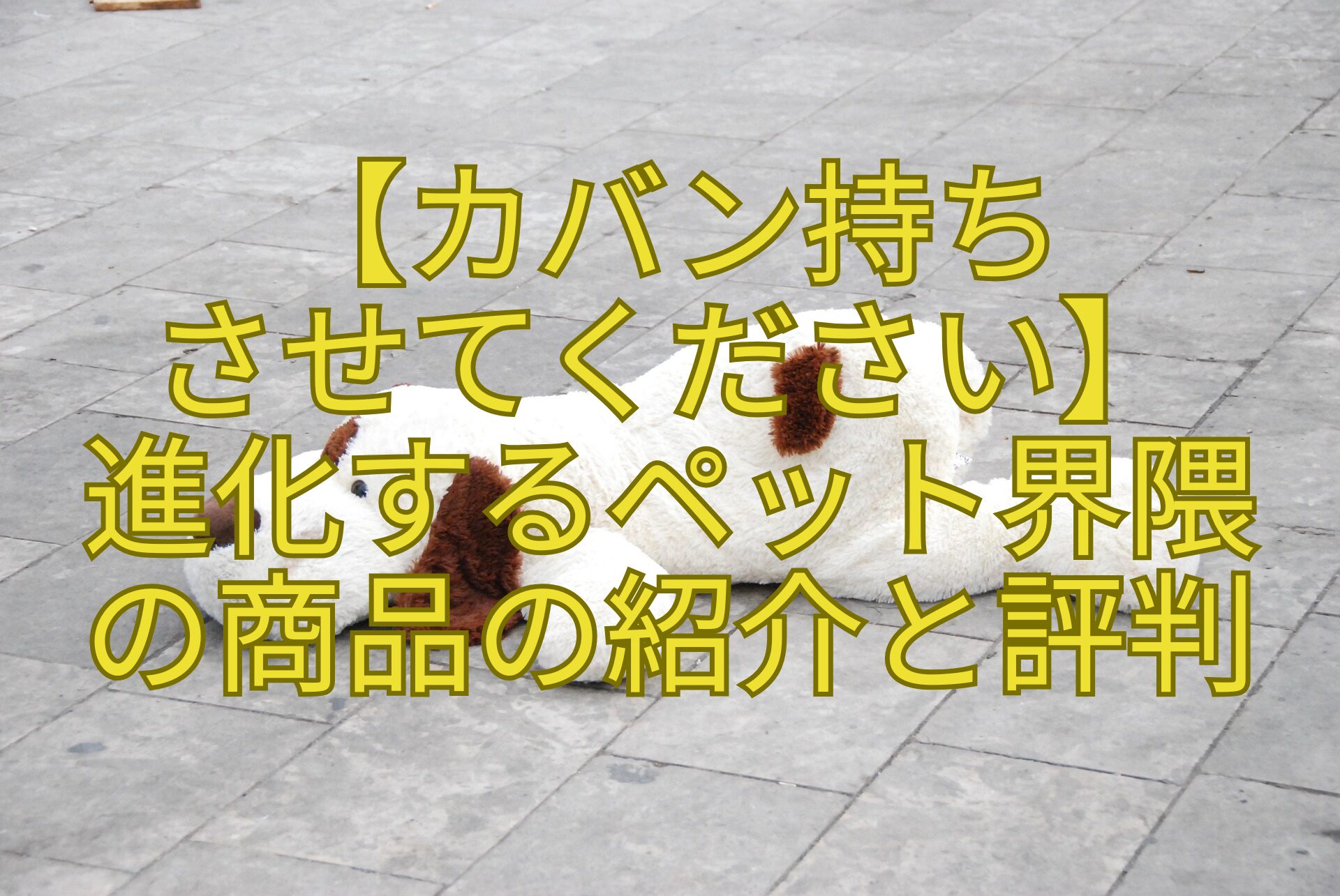 【カバン持ち-させてください】-進化するペット界隈-の商品の紹介と評判