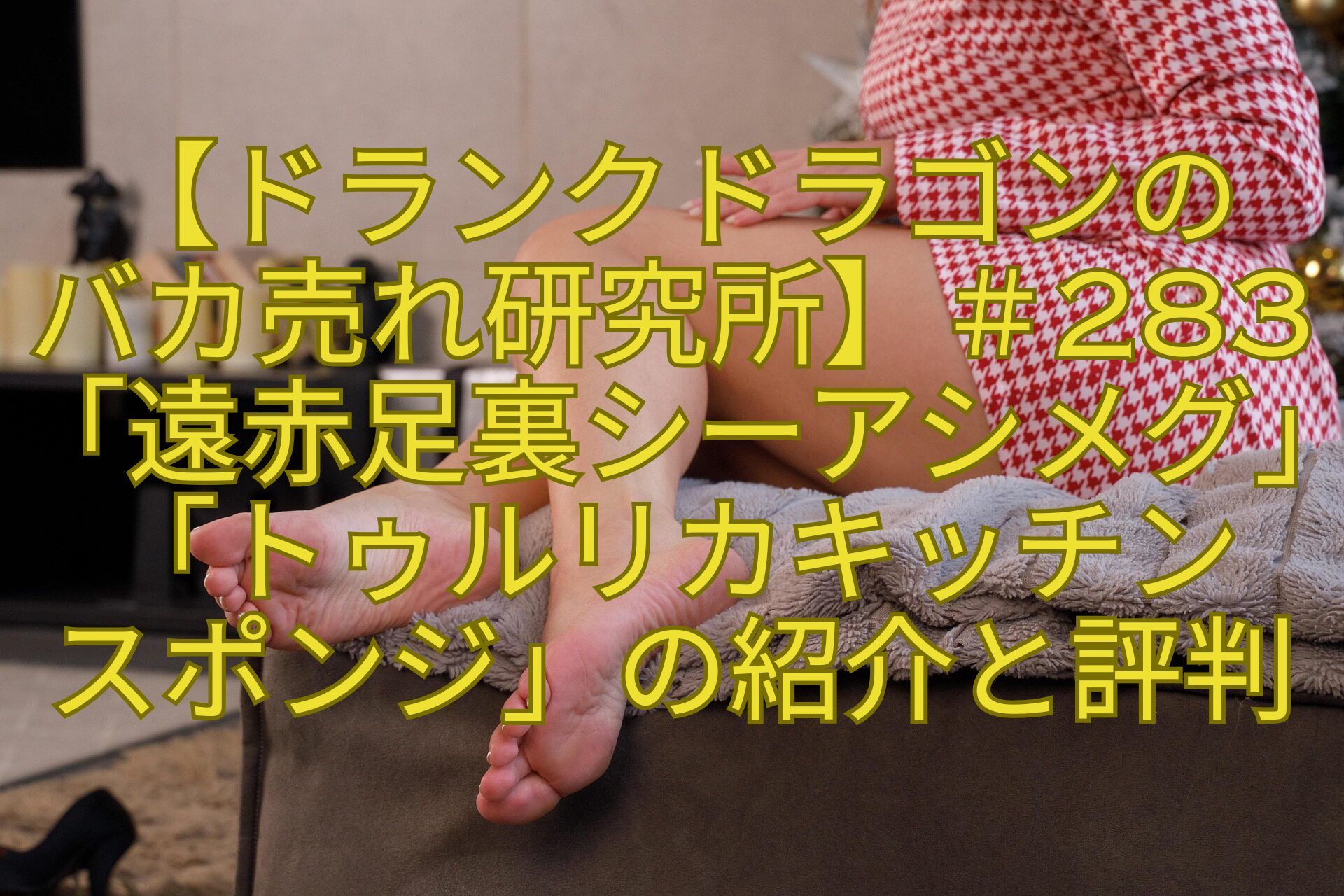 【ドランクドラゴンの-バカ売れ研究所】＃283「遠赤足裏シーアシメグ」「トゥルリカキッチン-スポンジ」の紹介と評判