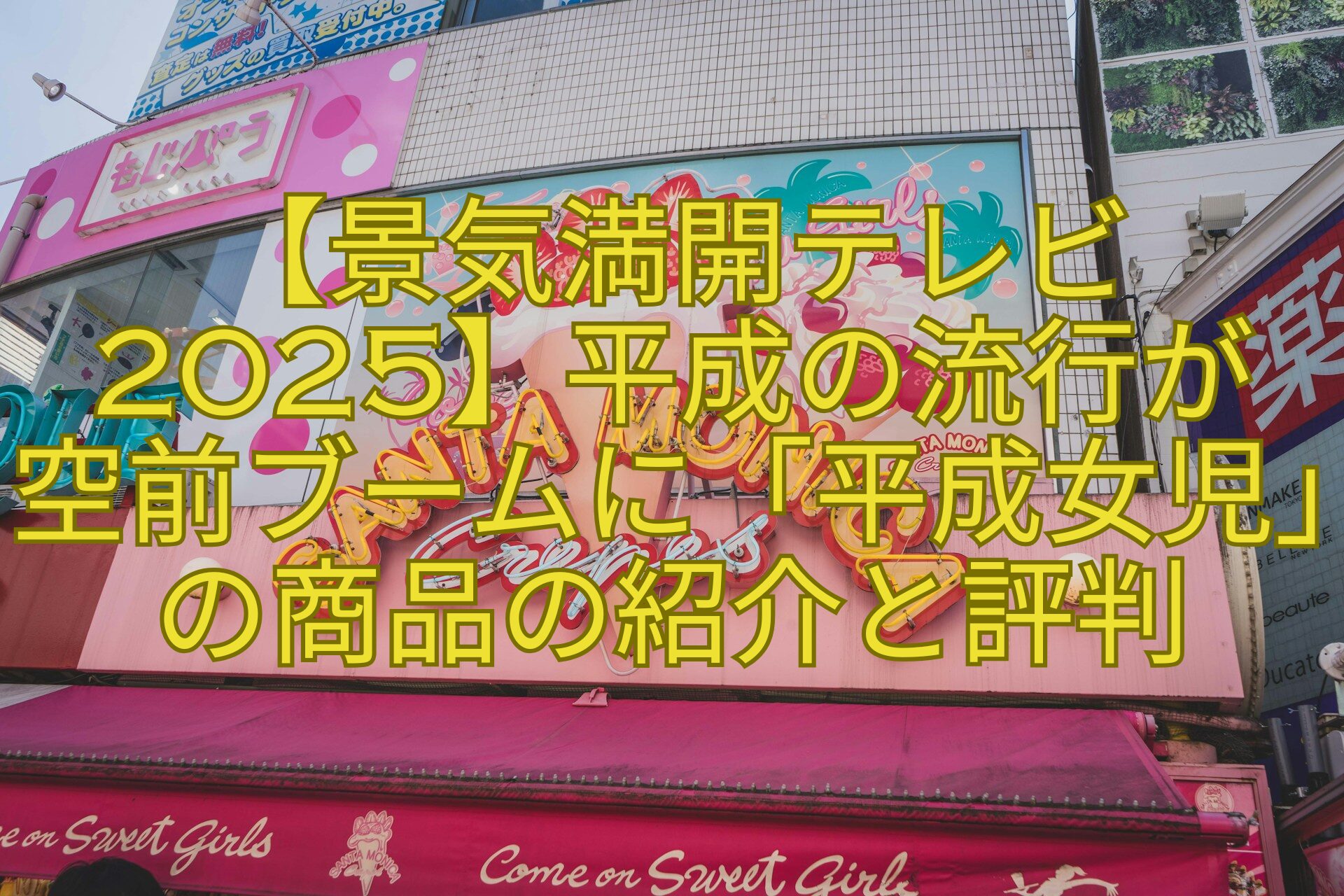 【景気満開テレビ2025】平成の流行が-空前ブームに「平成女児」の商品の紹介と評判