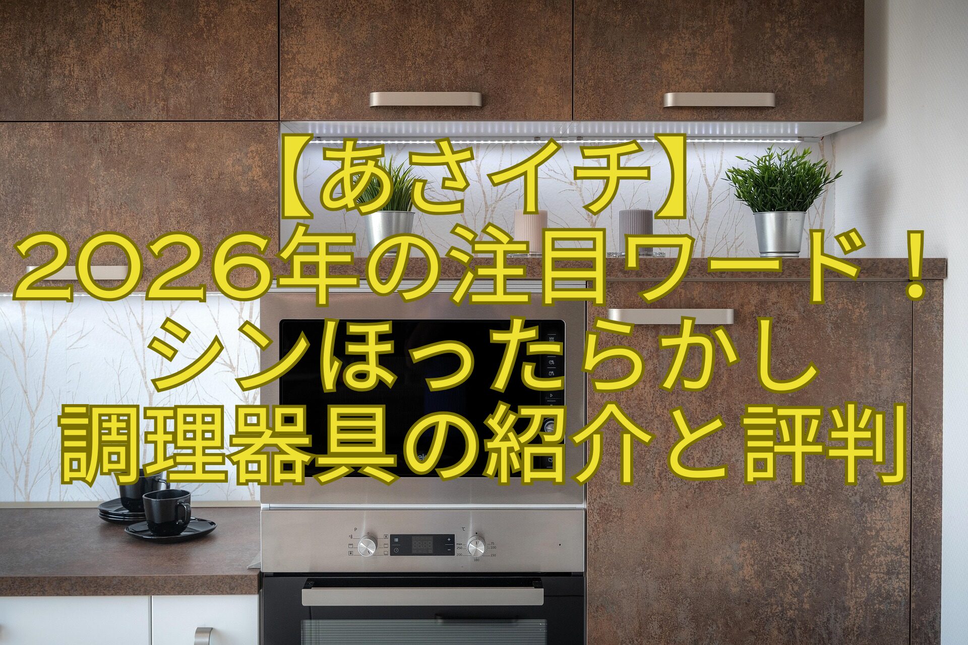 【あさイチ】-2026年の注目ワード！シンほったらかし-調理器具の紹介と評判