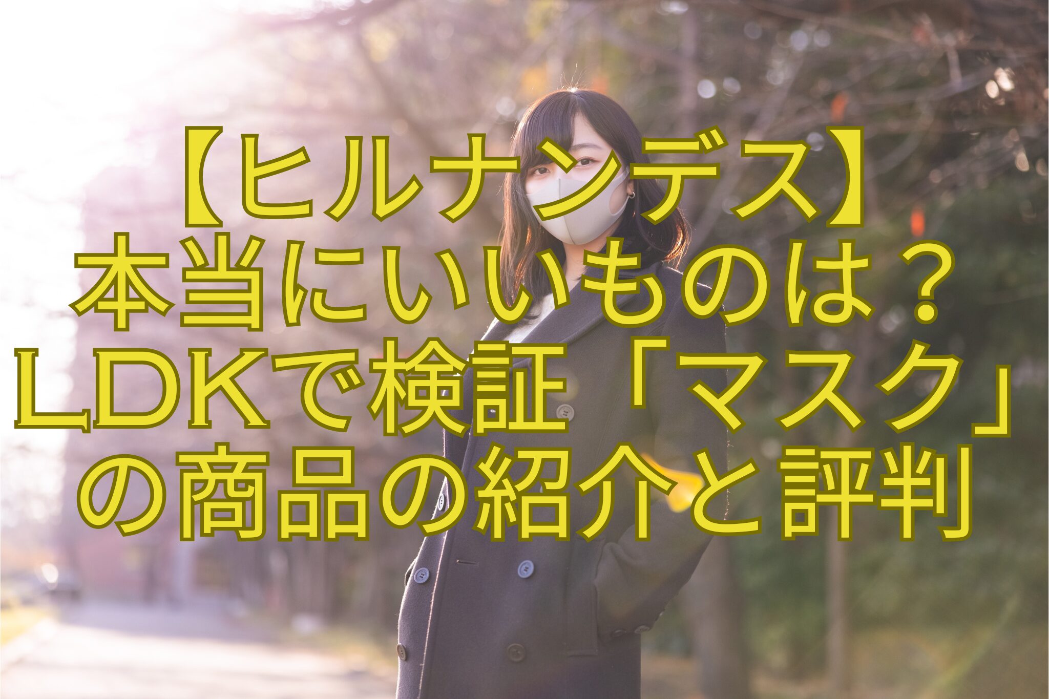 【ヒルナンデス】-本当にいいものは？-LDKで検証「マスク」-の商品の紹介と評判