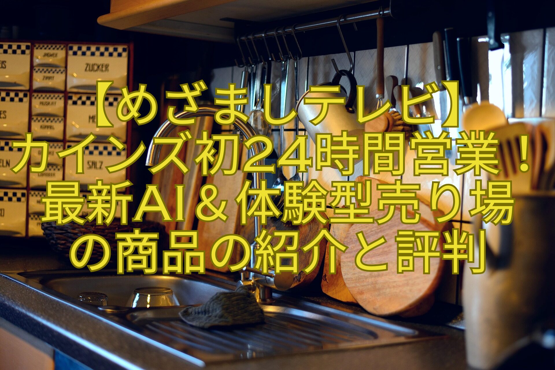 【めざましテレビ】-カインズ初24時間営業！最新AI＆体験型売り場-の商品の紹介と評判