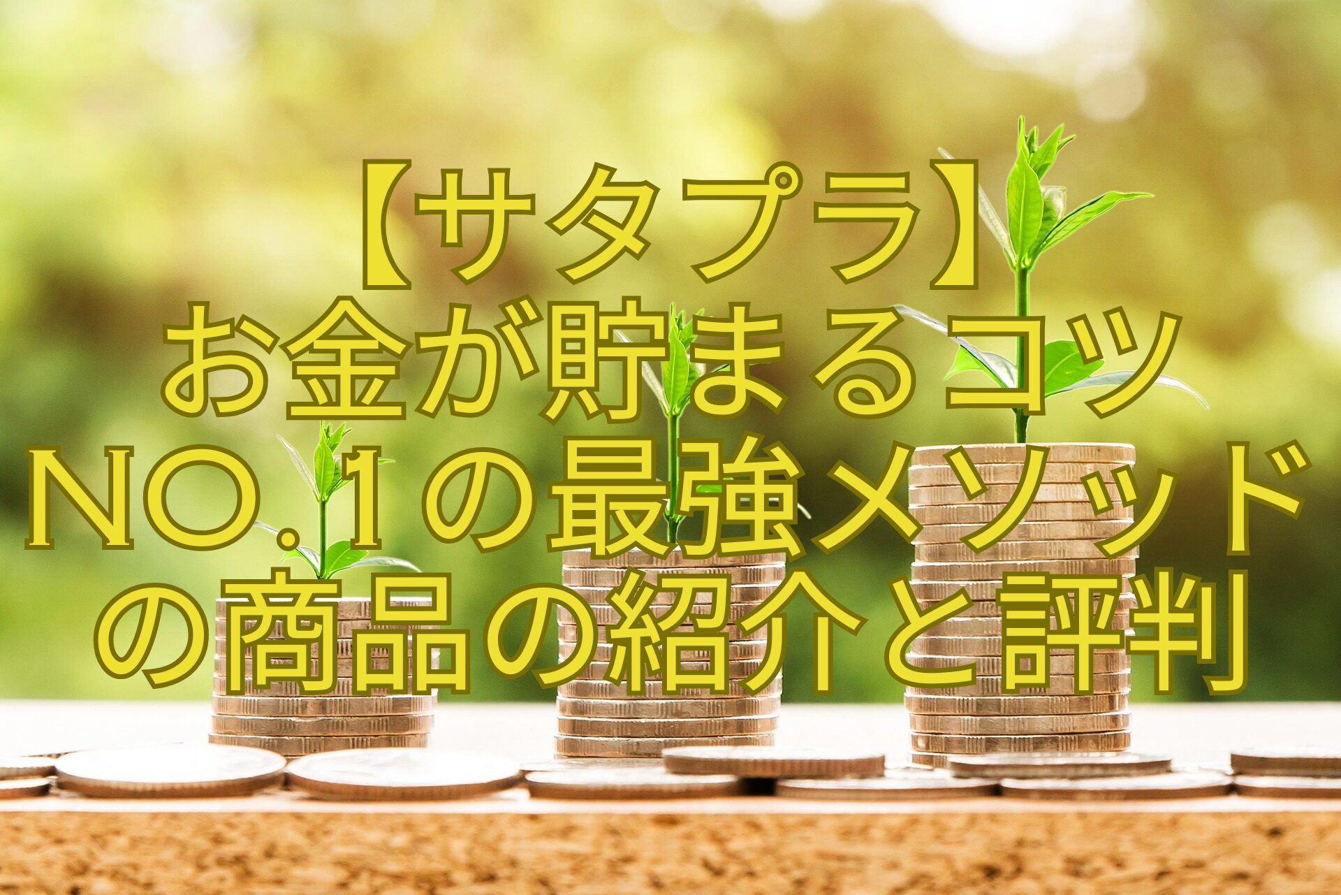 【サタプラ】-お金が貯まるコツ-No.1の最強メソッド-の商品の紹介と評判