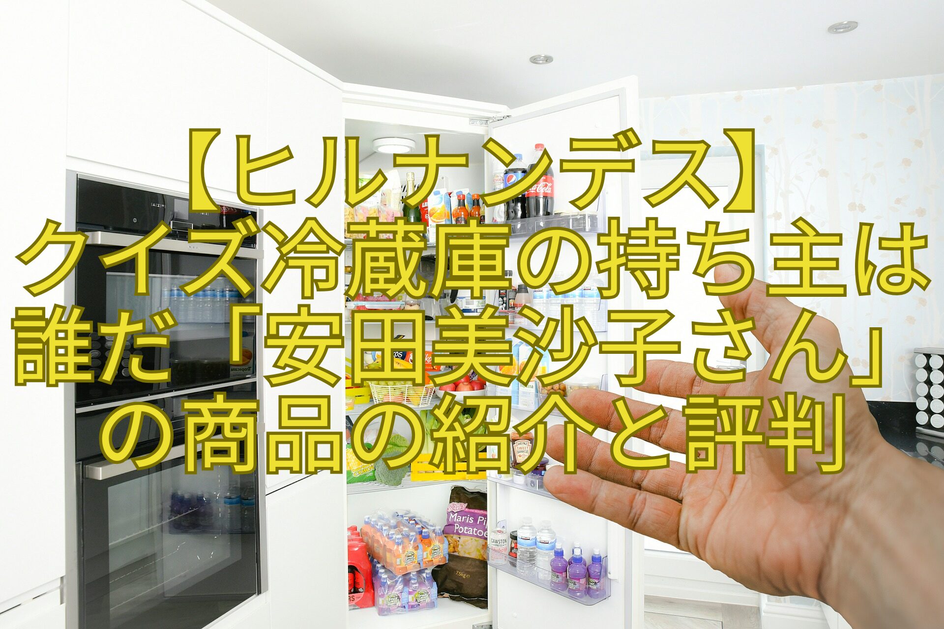 【ヒルナンデス】-クイズ冷蔵庫の持ち主は誰だ「安田美沙子さん」の商品の紹介と評判