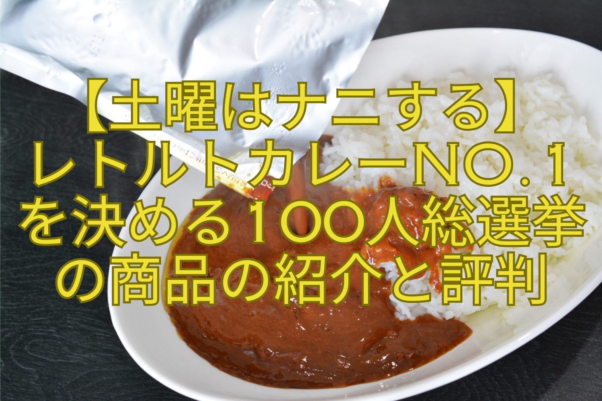 【土曜はナニする】-レトルトカレーNo.1-を決める100人総選挙-の商品の紹介と評判