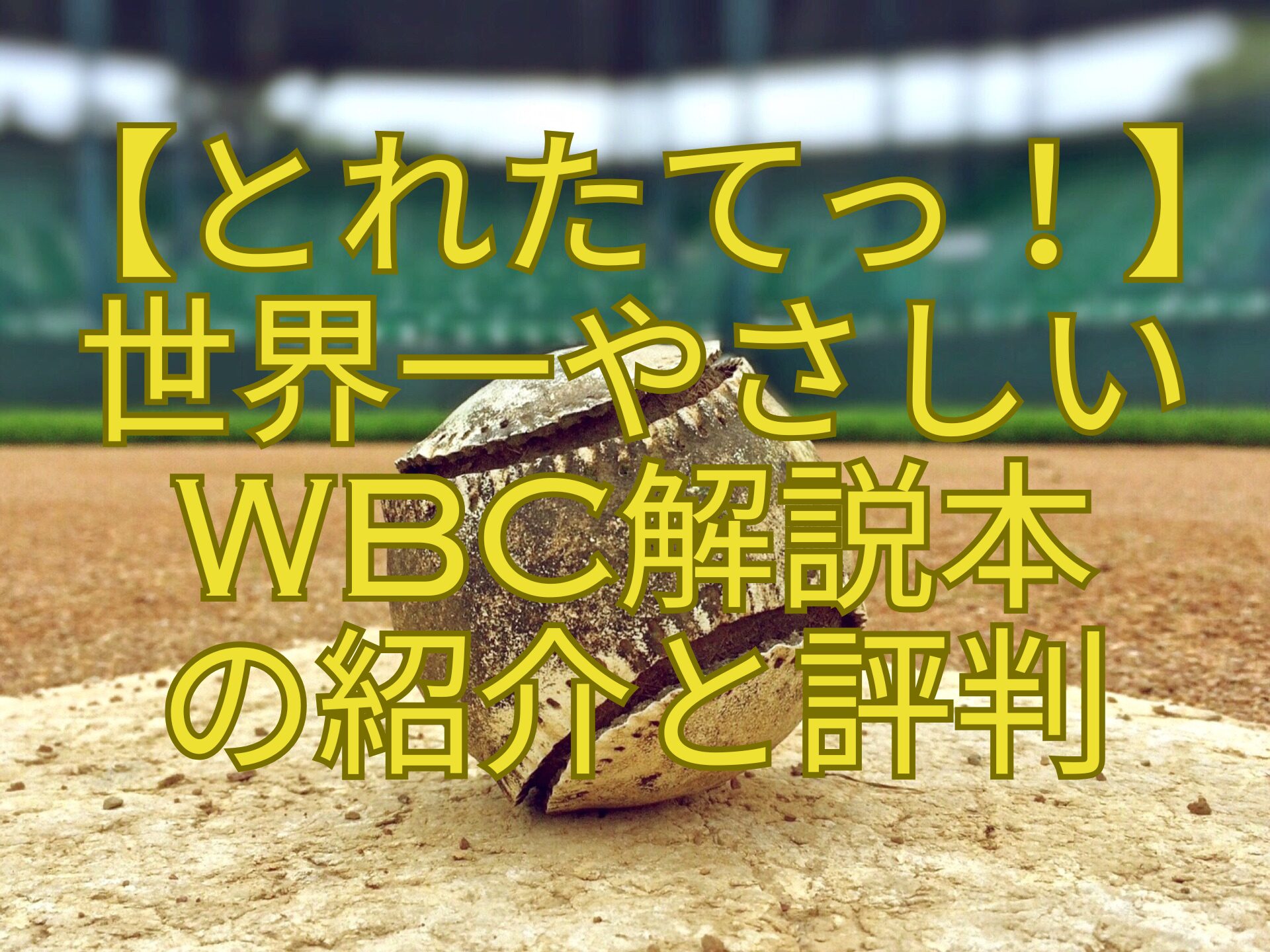 【とれたてっ！】-世界一やさしいWBC解説本-の紹介と評判