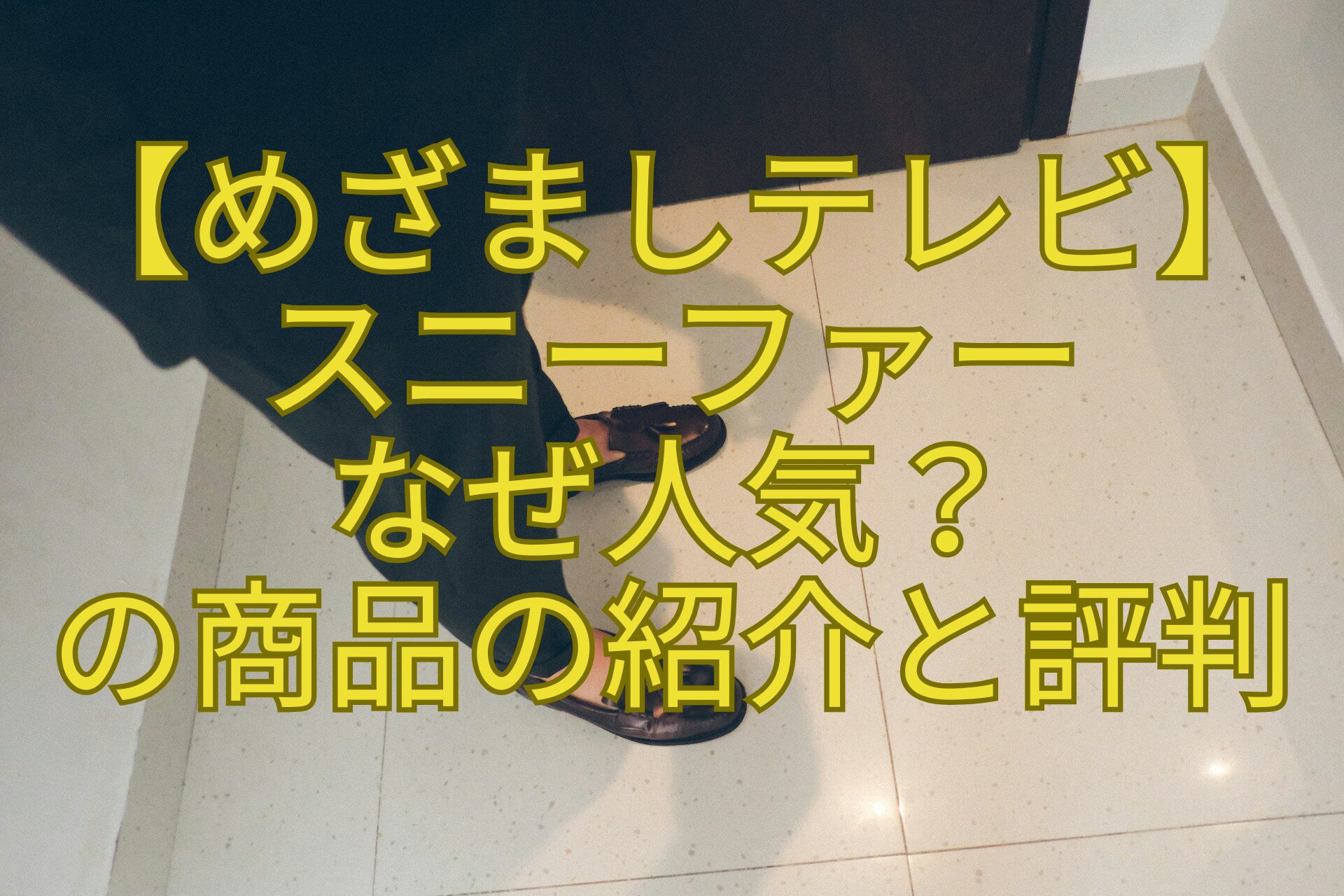 【めざましテレビ】-スニーファー-なぜ人気？-の商品の紹介と評判